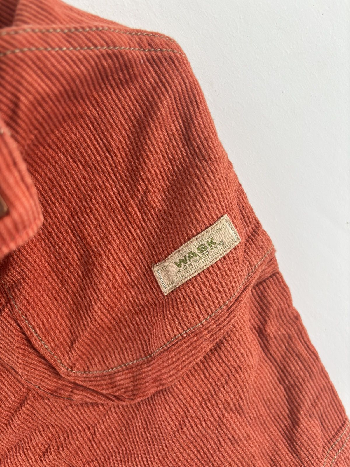 Japanese Brand Japanese Wask Orange Corduroy Shorts Size US 30 / EU 46 - 5 Thumbnail