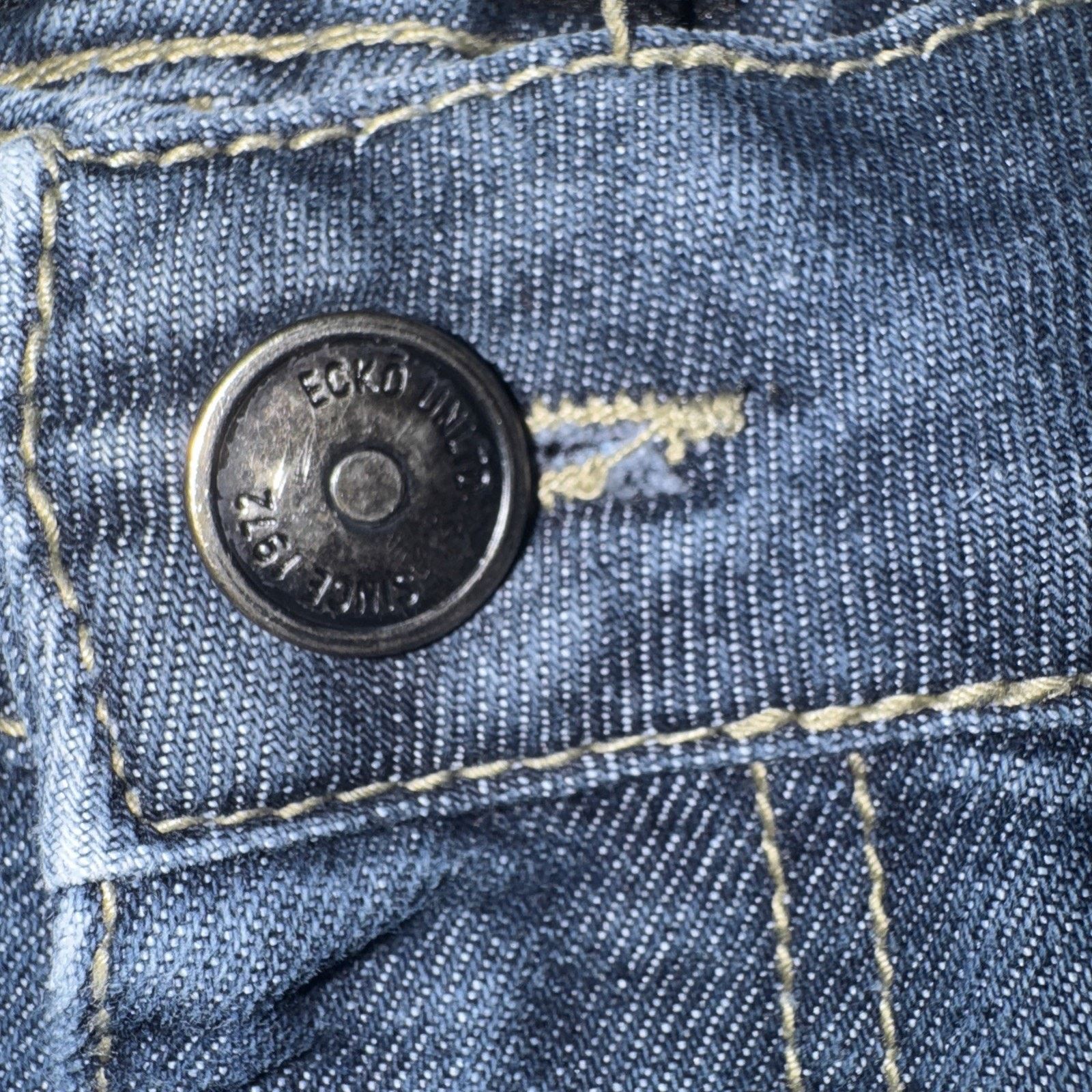 Ecko Unltd. × Vintage Ecko Unltd Denim Jean Shorts 36 Blue Baggy Y2K Streetwear Size US 36 / EU 52 - 4 Thumbnail