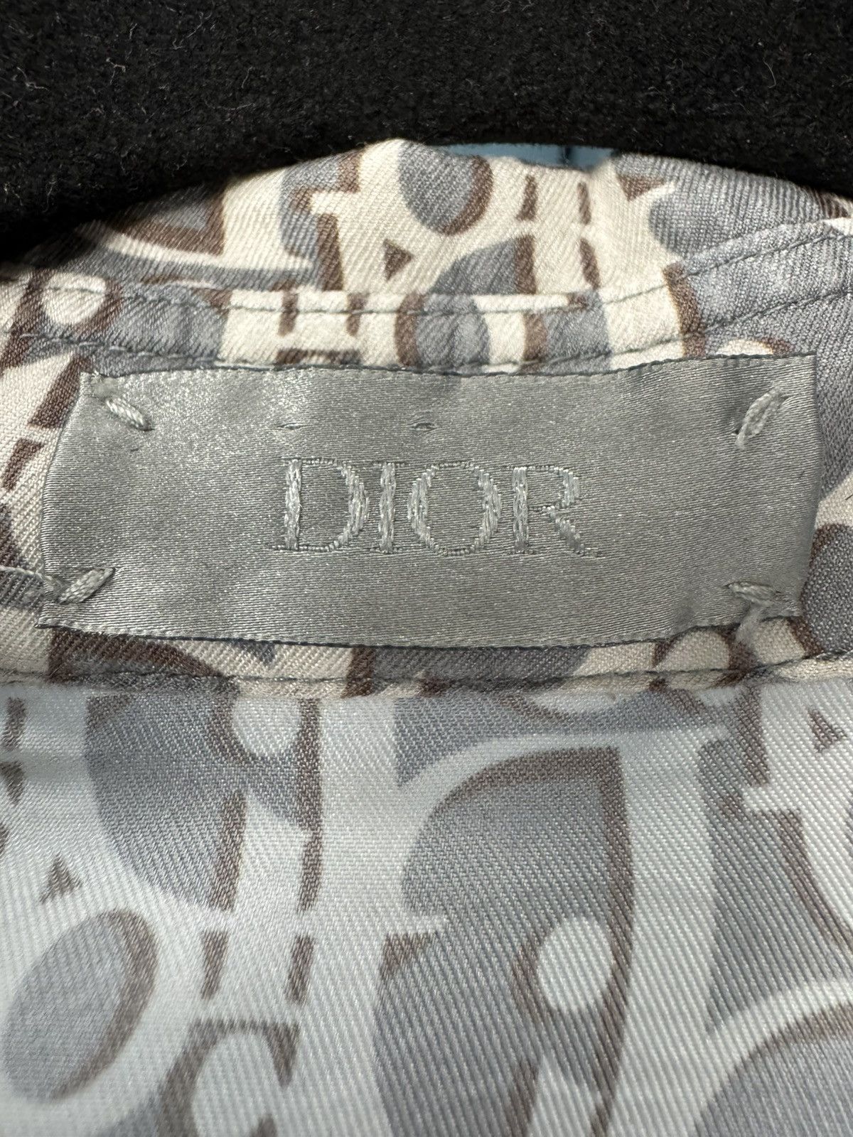 Dior Dior Oblique Silk Shirt Grey/White Size US L / EU 52-54 / 3 - 9 Thumbnail