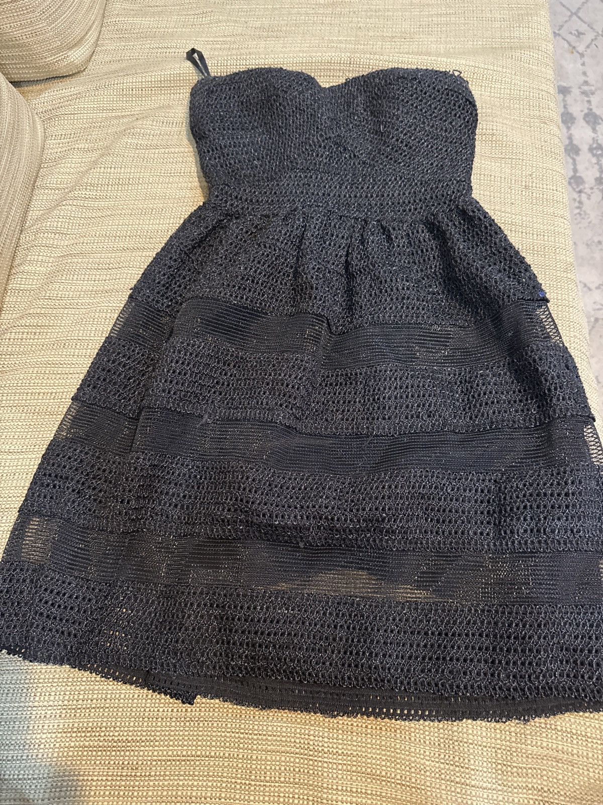 WOW Couture Black strapless lace dress . Size S / US 4 / IT 40 - 2 Thumbnail