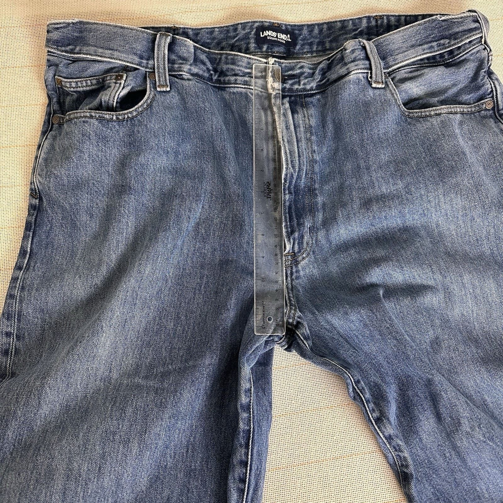 Other Lands End Square Rigger Trad Coupe Classique Denim Jeans Size 30" / US 8 / IT 44 - 4 Thumbnail