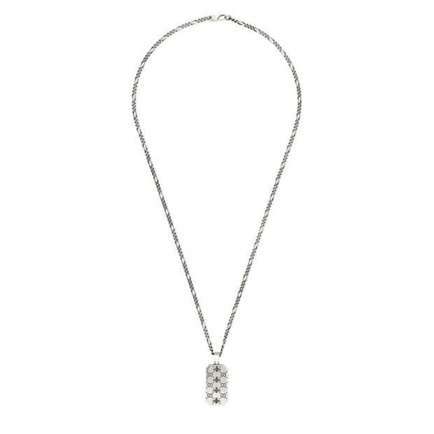 Gucci Engraved Gucci Signature Pendant Necklace Size ONE SIZE - 2 Thumbnail