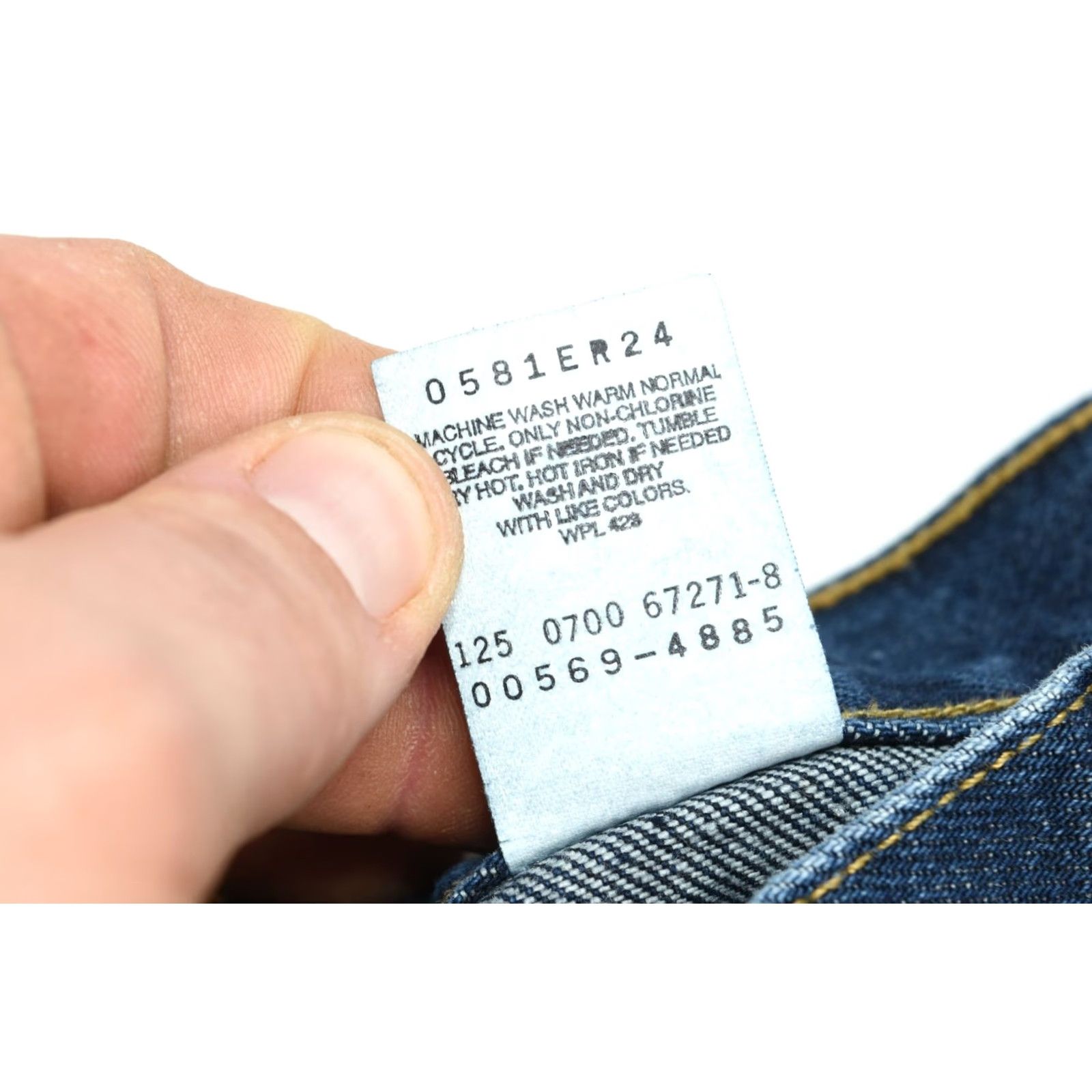 Levi's VINTAGE Levi's 569 Jeans Mens 38x34 Blue Large Straight 100% Cotton Denim Muscle? (adjusted) Size US 36 / EU 52 - 6 Thumbnail