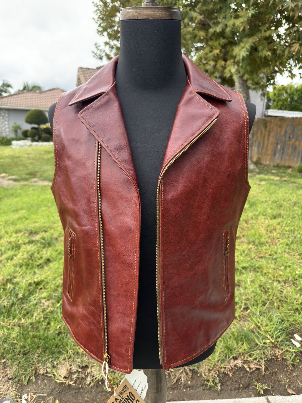 DOUBLE HELIX Double Helix Horsehide Windshield Leather Vest Size US S / EU 44-46 / 1 - 3 Thumbnail