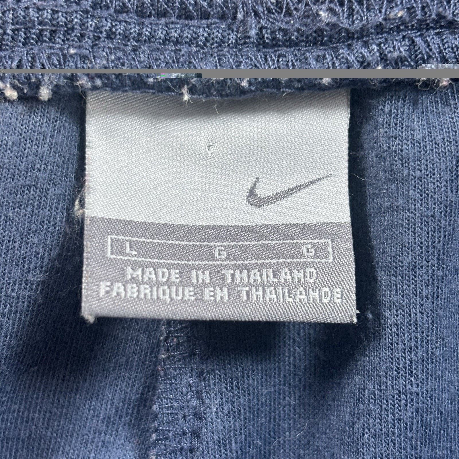 Nike Vintage Nike Sweatpants Large Navy Blue Ankle Zip Grey Tag Size US 38 / EU 54 - 7 Thumbnail