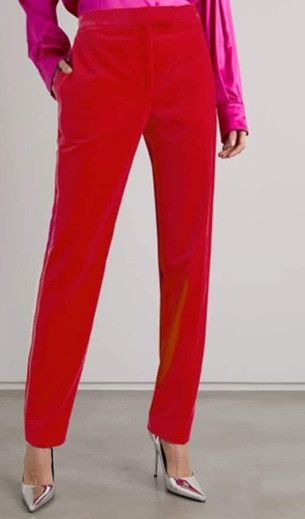 Tom Ford o1loc1c0924 PAW442 Woven Pant in Red Size 28" / US 6 / IT 42 - 2 Thumbnail
