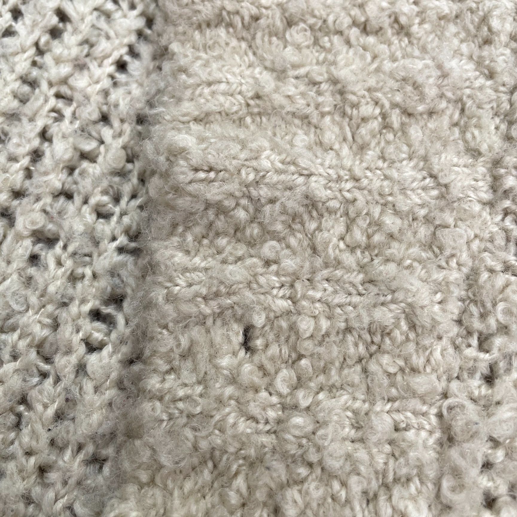 Guess GUESS Open-Knit Cardigan Sweater Womens Small Beige 100% Acetate Solid Knit All Seasons Casual Travel Workwear Womens Size S / US 4 / IT 40 - 3 Thumbnail