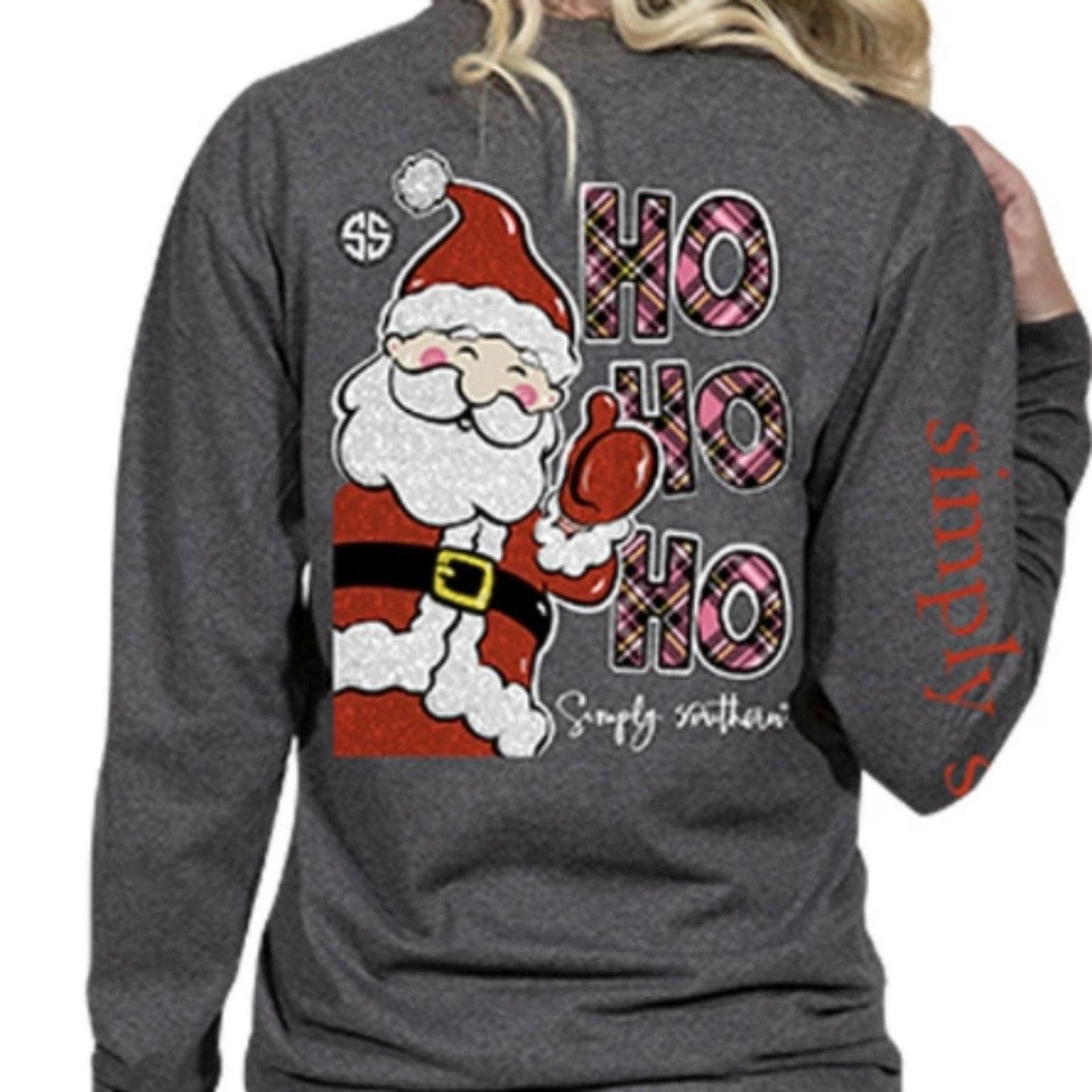 & Other Stories × Other Simply Southern Womens Long Sleeve T-Shirt Santa Christmas M Size M / US 6-8 / IT 42-44 - 2 Thumbnail