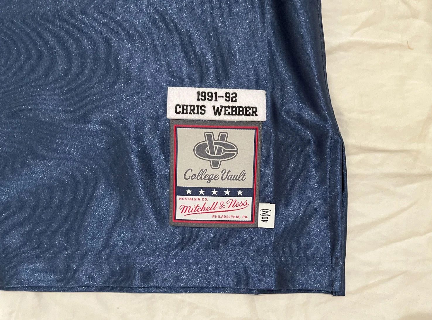 Mitchell & Ness Chris Webber Michigan Jersey Home AUTHENTIC Size US M / EU 48-50 / 2 - 3 Thumbnail