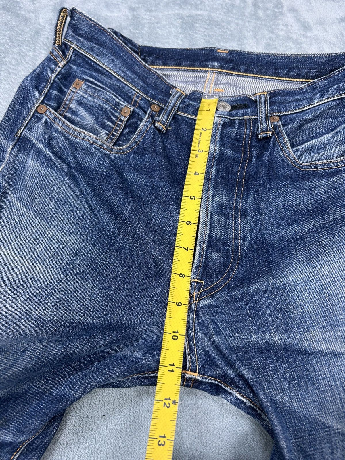 Sugar Cane Vintage Sewing Chop Denim Jeans Size US 28 / EU 44 - 14 Thumbnail