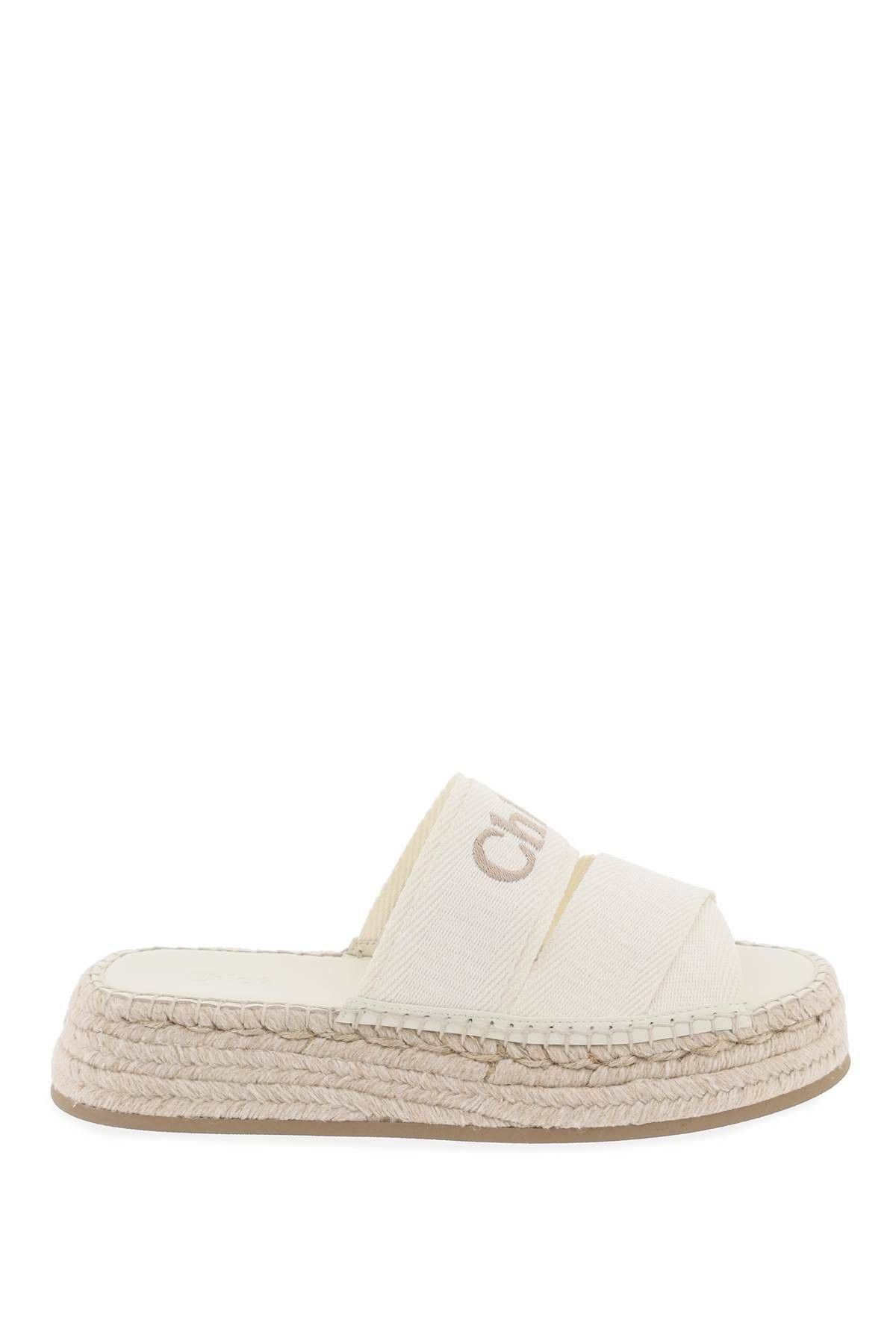 image of Chloe Mila Flatform Slides Size Eu 38 For Women in Beige