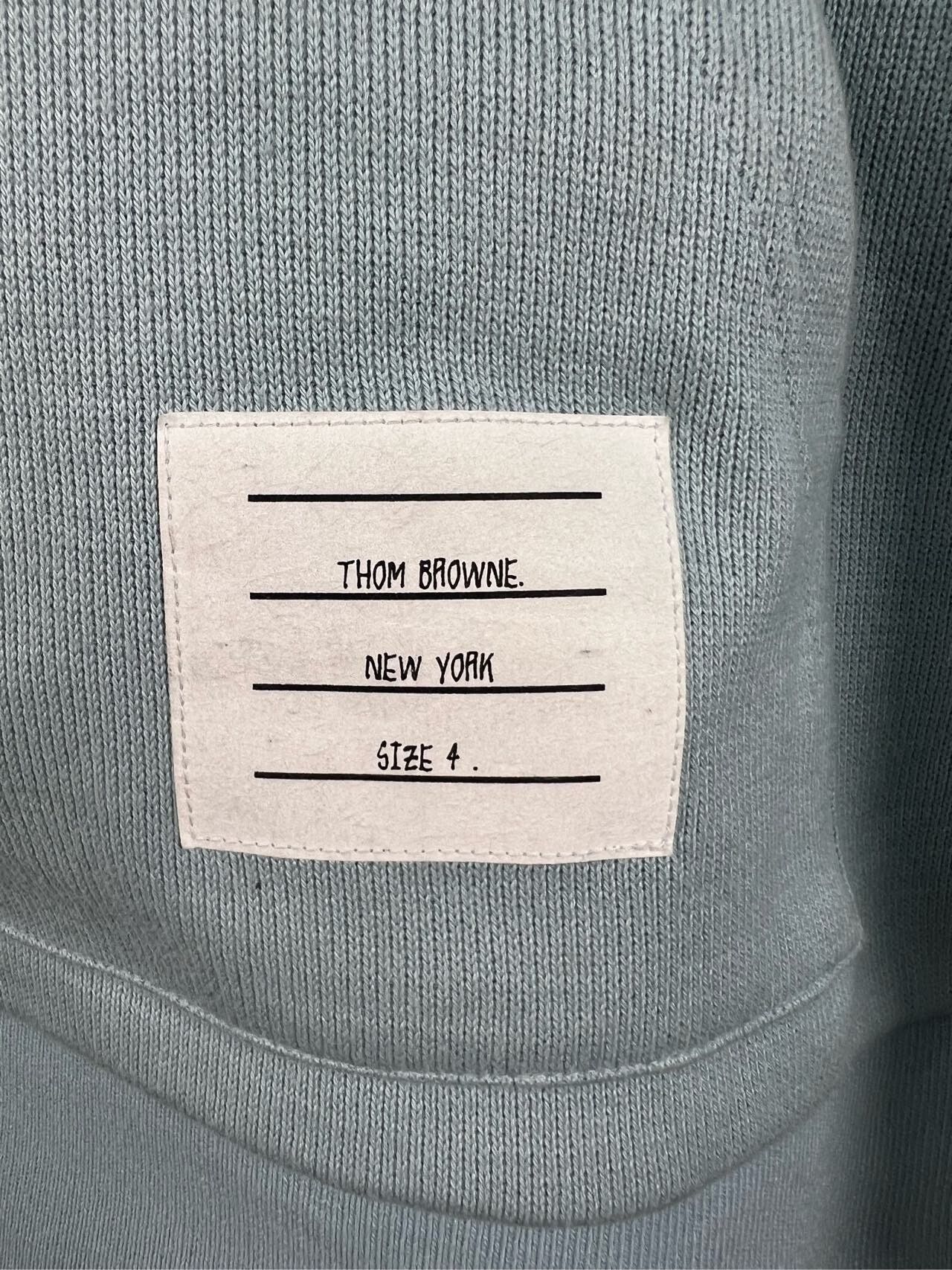 Thom Browne Thom Browne 4-Bar Knit Hoodie Foggy Blue Size US XL / EU 56 / 4 - 3 Thumbnail
