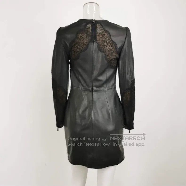 Valentino Valentino Sheepskin solid crew neck dress Size S / US 4 / IT 40 - 3 Thumbnail