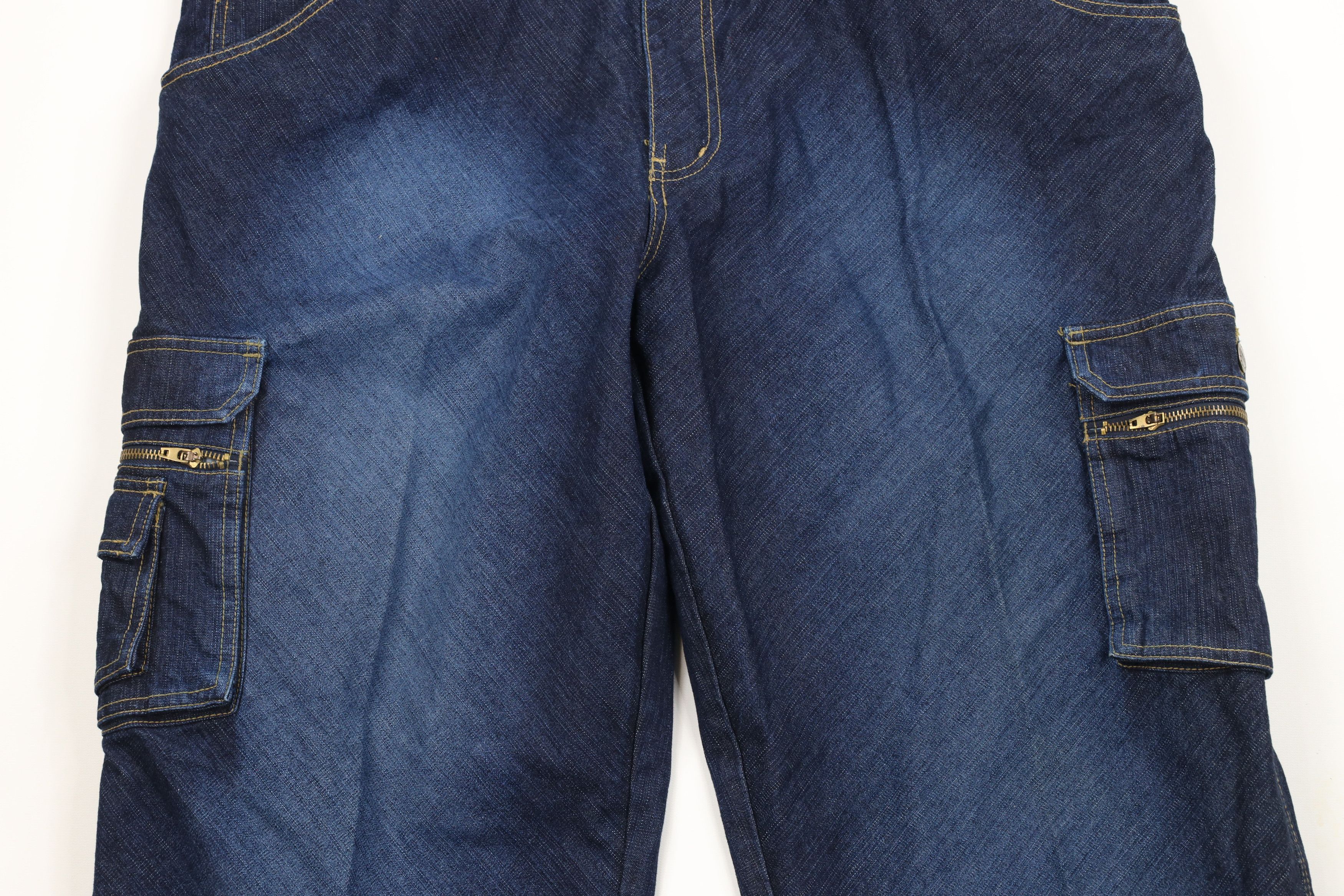 Vintage Vintage 90s Streetwear Baggy Fit Wide Leg Cargo Denim Jeans Size US 40 / EU 56 - 3 Thumbnail
