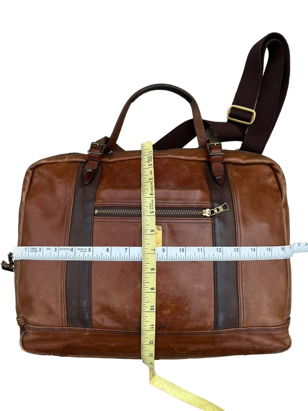 Leather × MasterPiece Masterpiece Japan Patina Leather 2 Way Bag Size ONE SIZE - 21 Thumbnail