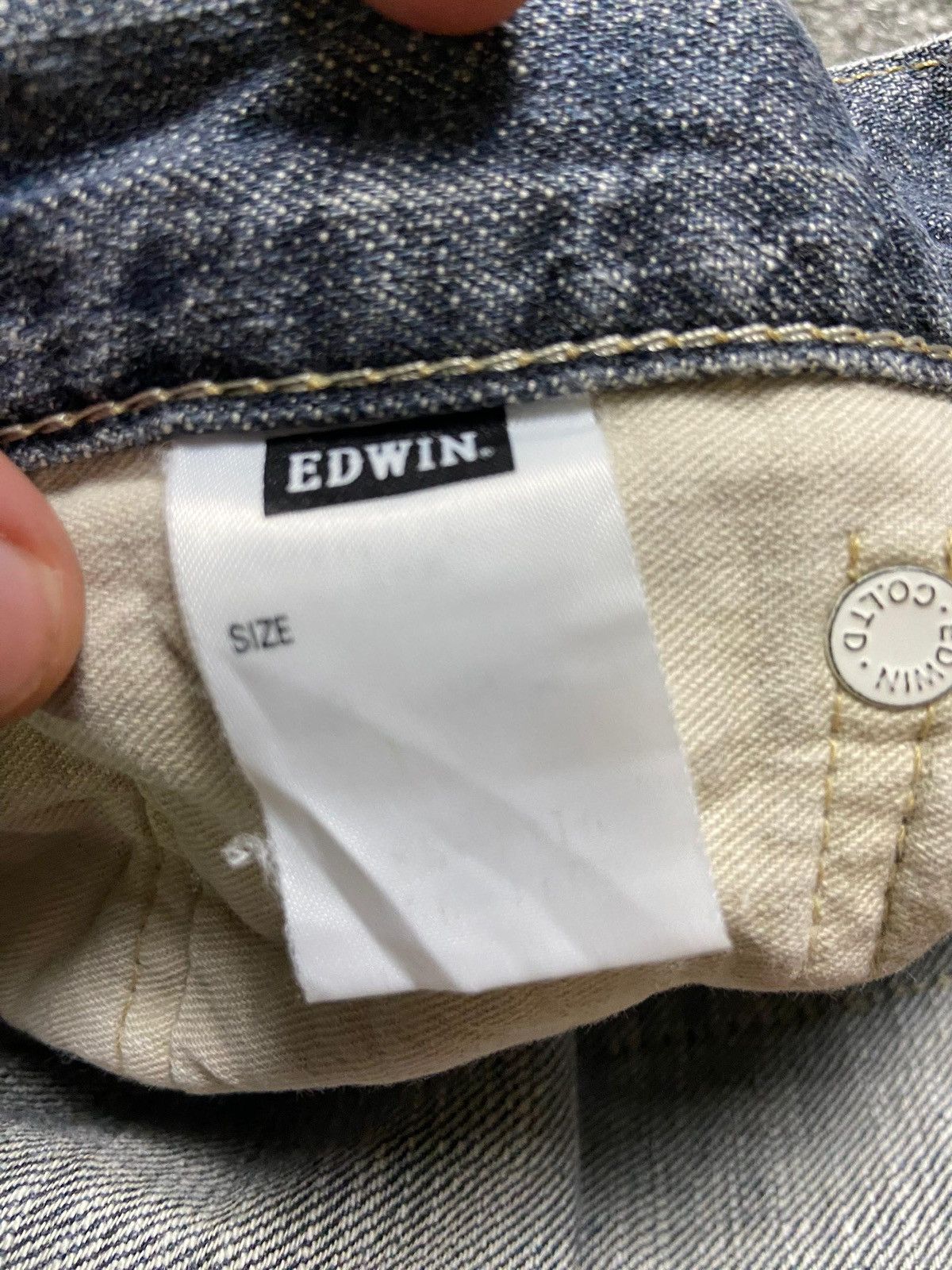 Edwin × Vintage Vintage Edwin 505 Distressed Denim Ripped Jeans (123) Size US 33 - 4 Thumbnail