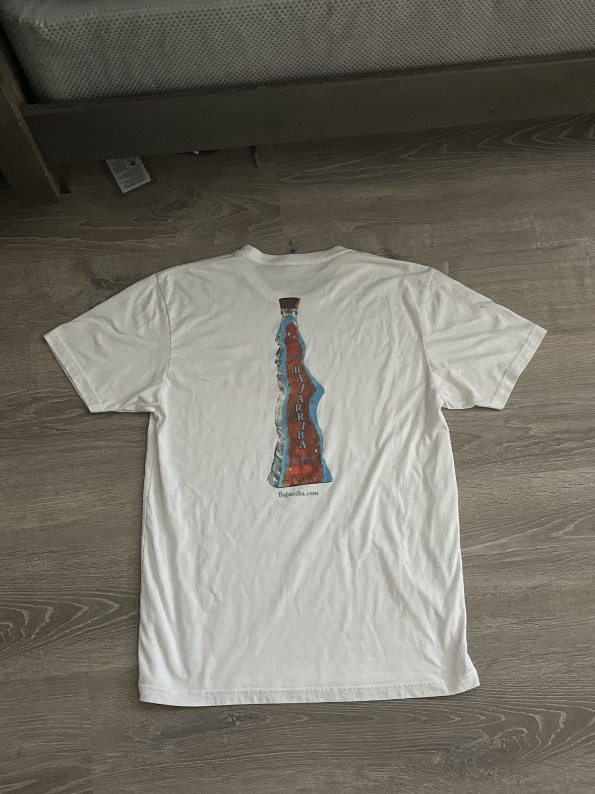 Next Level Apparel Vintage Bajarriba Tequila “Bottoms Up” Graphic Tee – White Size US L / EU 52-54 / 3 - 2 Thumbnail