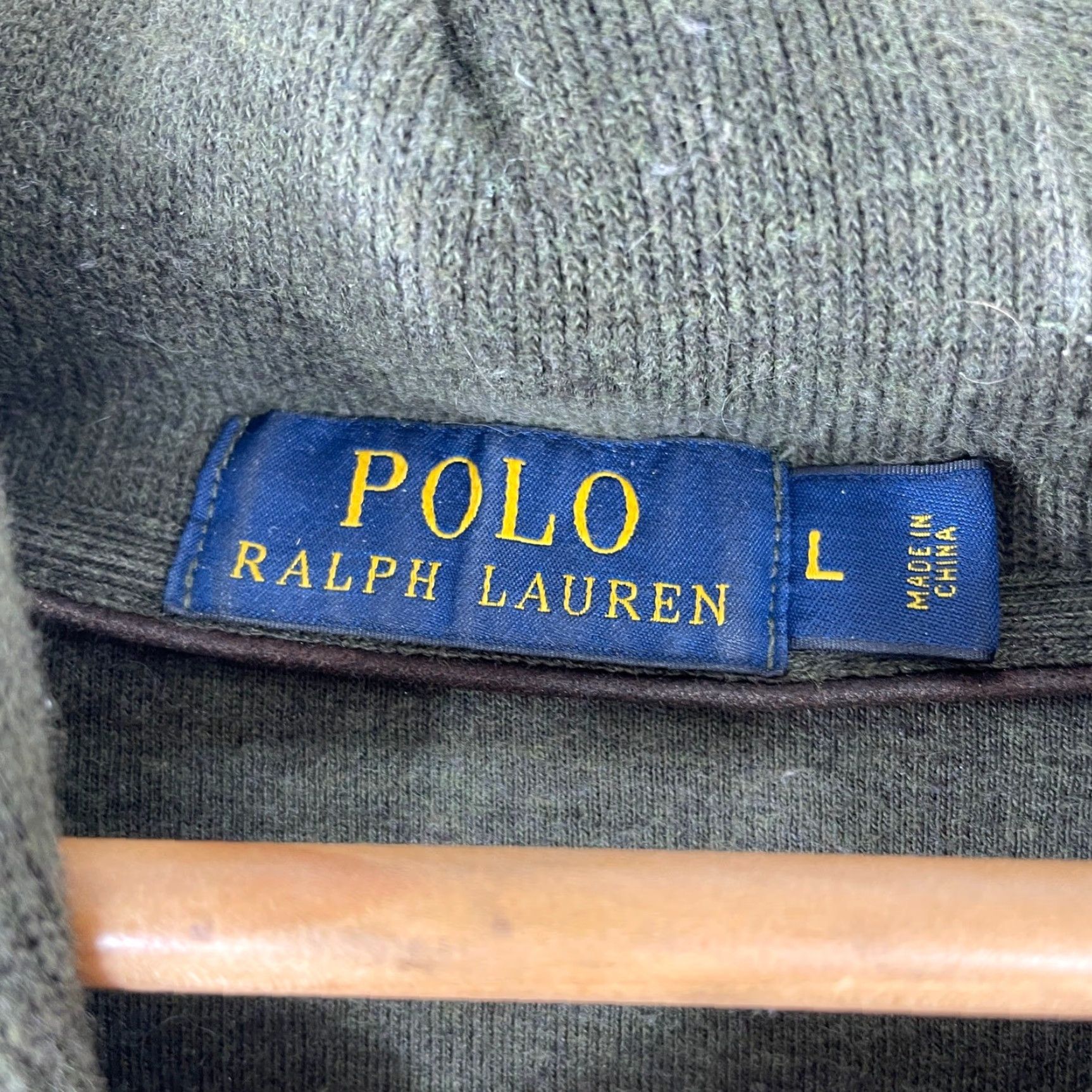 Polo Ralph Lauren Polo Ralph Lauren Sweater Mens L Green Shawl Neck Elbow Patches Pullover Shirt Size US L / EU 52-54 / 3 - 3 Thumbnail