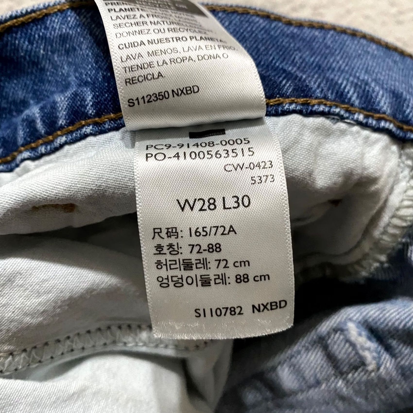 Levi's Levi's Signature Jeans Blue 28x30 Denim Medium Wash Relaxed Straight Mens Regular Adults 5-Pocket Logo Pants Platform? Size US 28 / EU 44 - 4 Thumbnail