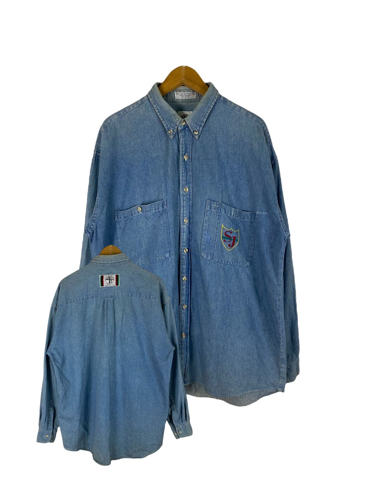 Cross Colours Vintage 40 Acres and A Mule Filmworks Spike Lee Denim Shir Size US XL / EU 56 / 4 - 1 Thumbnail