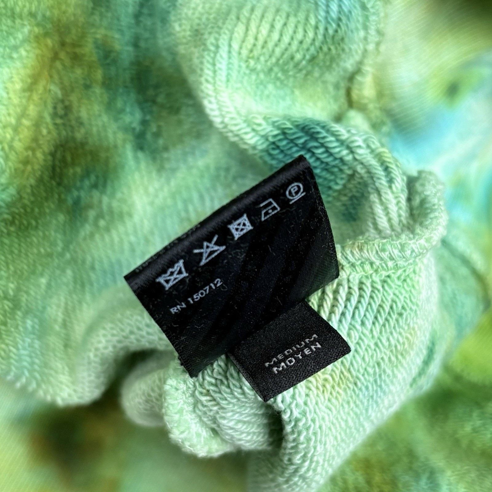 Amiri Amiri Tie Dye Bones Hoodie ' Green ' | GREAT CONDITION! Size US M / EU 48-50 / 2 - 14 Thumbnail