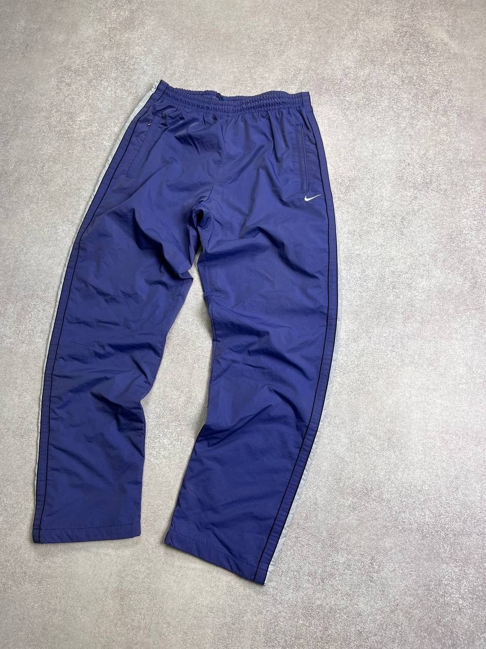 Nike × Vintage VINTAGE NIKE SWOOSH BAGGY CRAZY RETRO TRACKPANTS Y2K M Size US M / EU 48-50 / 2 - 8 Thumbnail