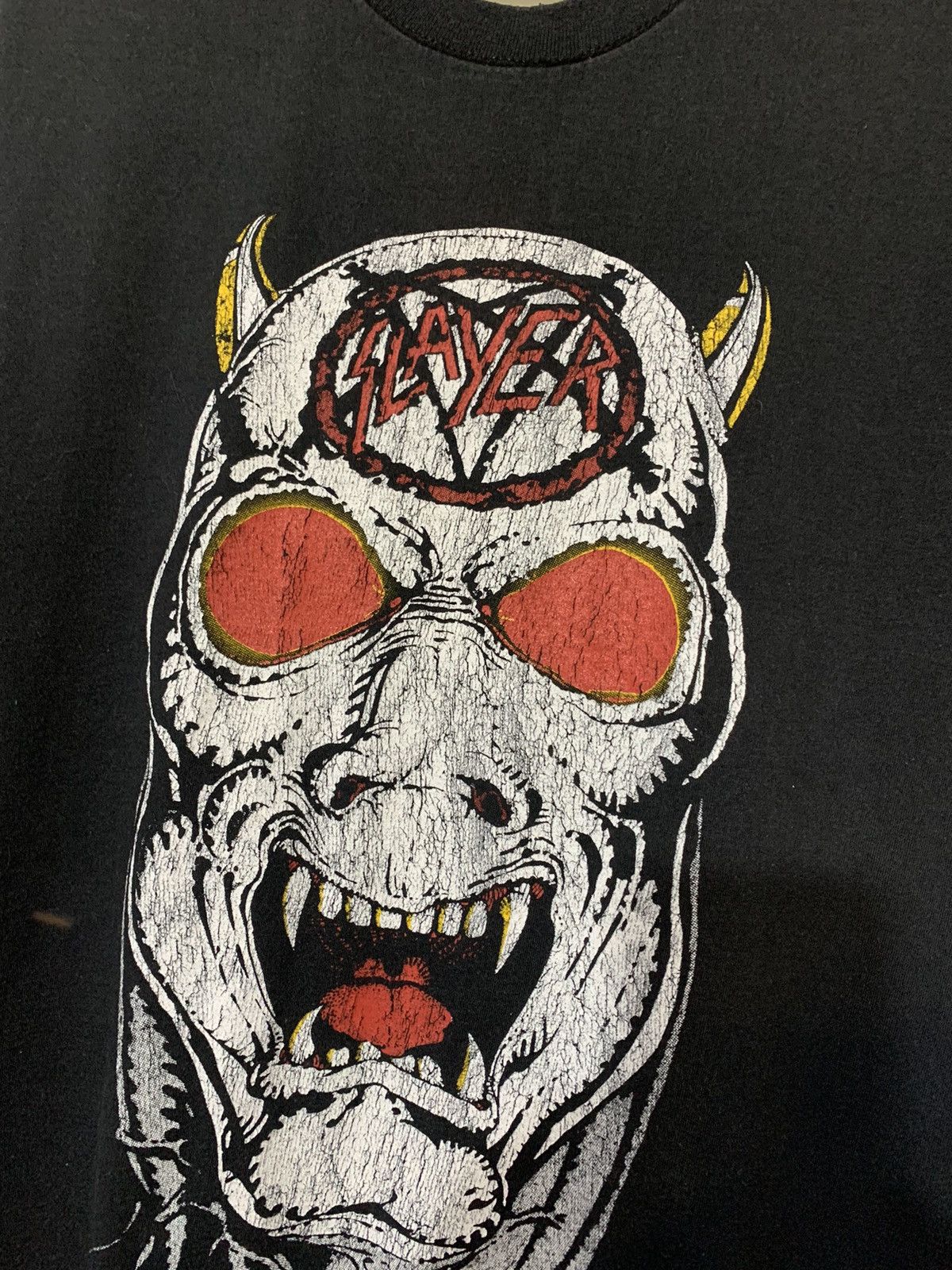 Band Tees × Slayer × Vintage Vintage Slayer Reign In Blood Tour 2005 Re Print Band Tee Size US L / EU 52-54 / 3 - 3 Thumbnail