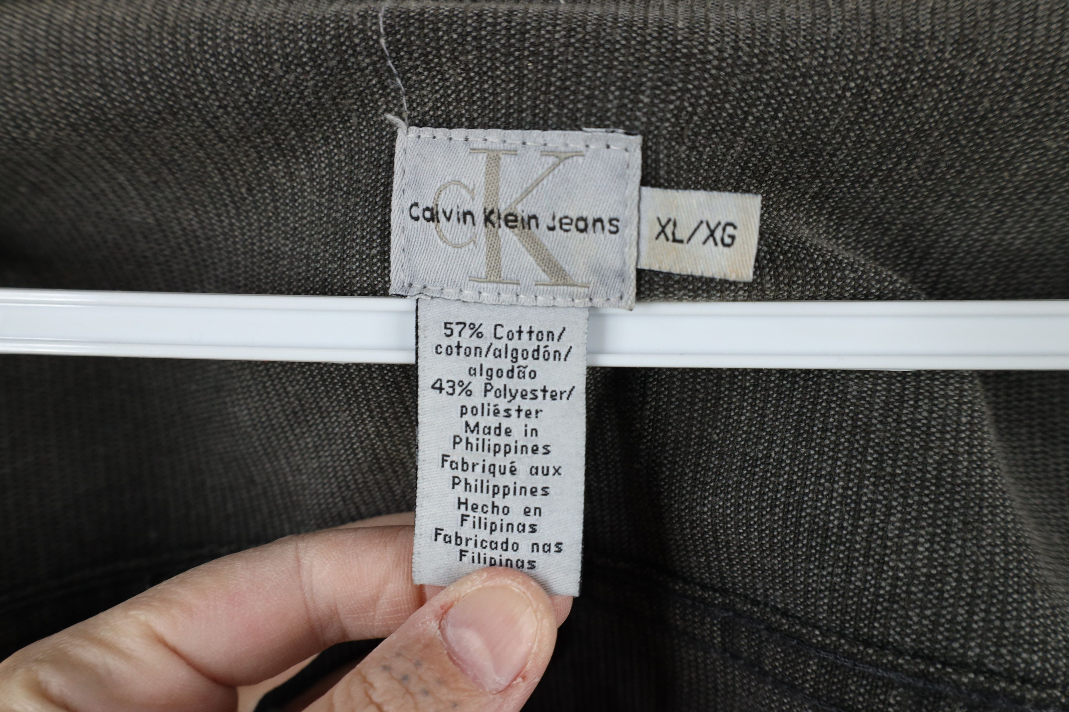 Calvin Klein × Vintage Vintage 90s Calvin Klein Corduroy Cafe Racer Bomber Jacket Size XL / US 12-14 / IT 48-50 - 13 Thumbnail