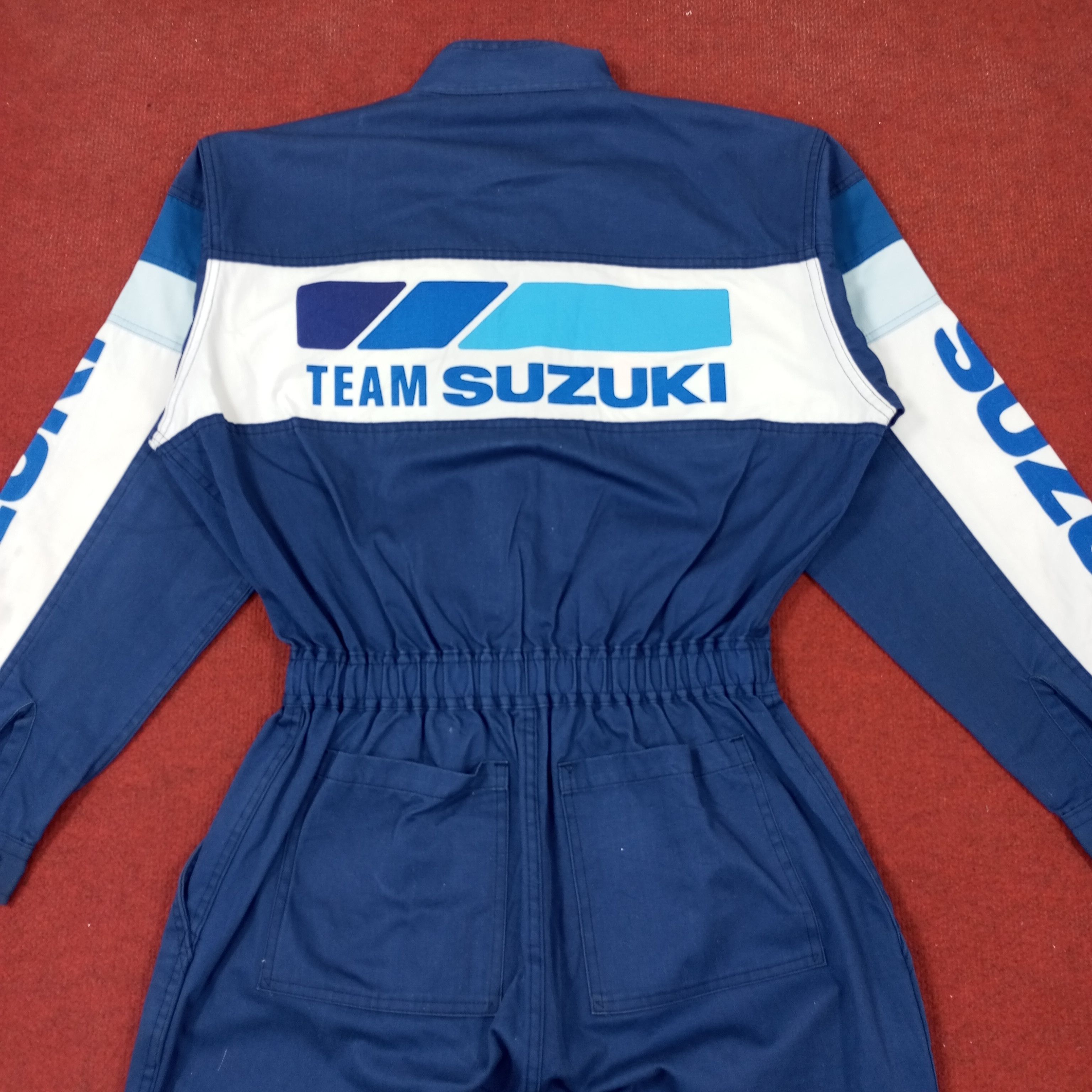 Japanese Brand × Vintage Team Suzuki Racing Workwear Style Coverall Jacket Size US M / EU 48-50 / 2 - 2 Thumbnail