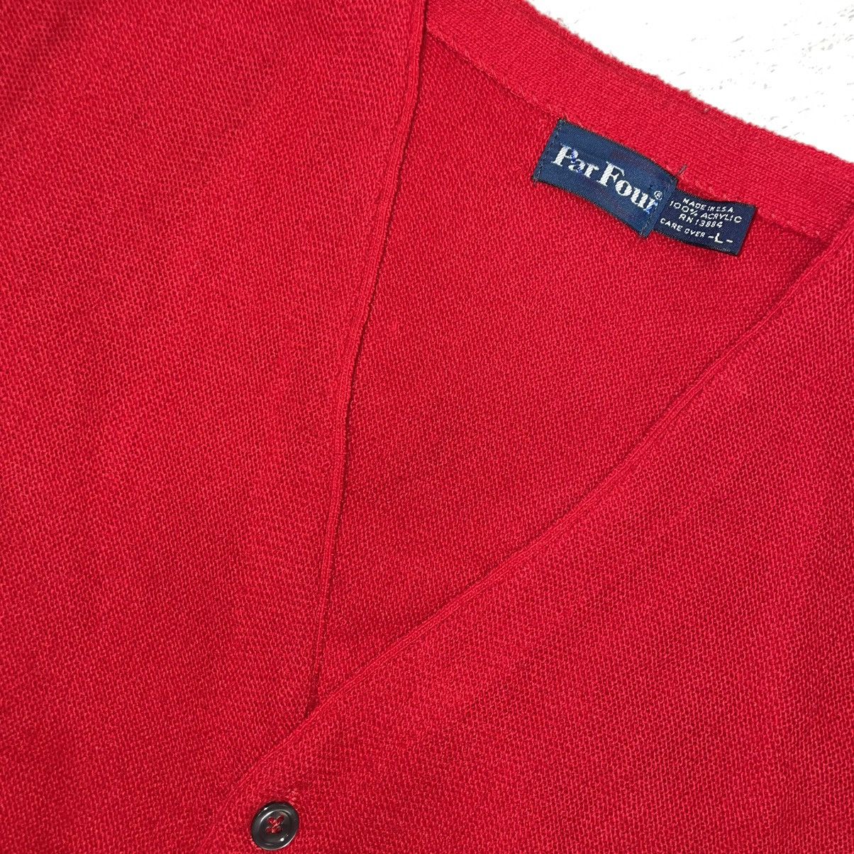 Vintage Par Four Acrylic Cardigan Made in USA Size US L / EU 52-54 / 3 - 4 Thumbnail