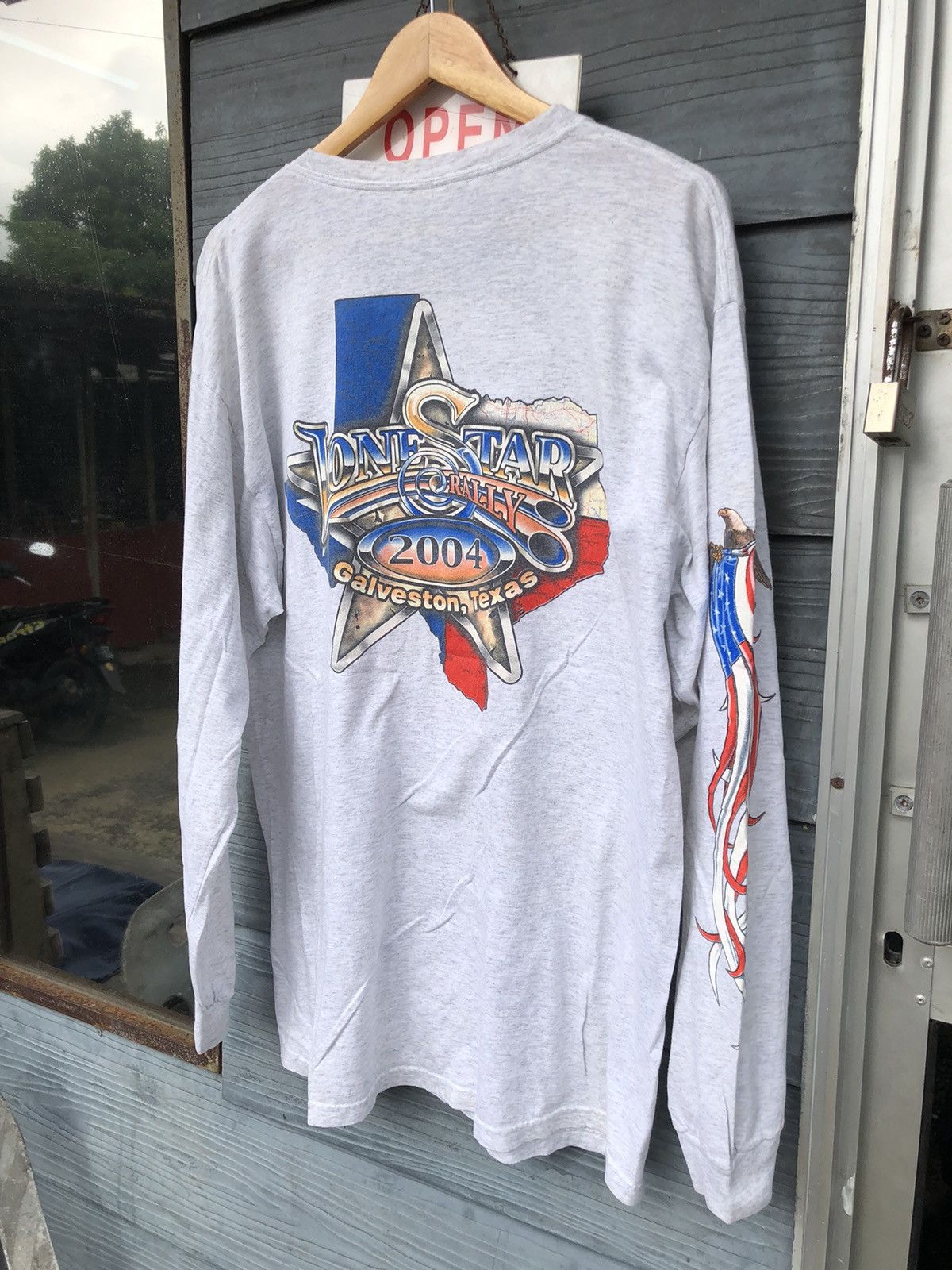 Harley Davidson × Vintage 🔥Vintage Y2K🔥Lone Star Rally Chopper 2004 Texas Longsleeve Size US L / EU 52-54 / 3 - 14 Thumbnail