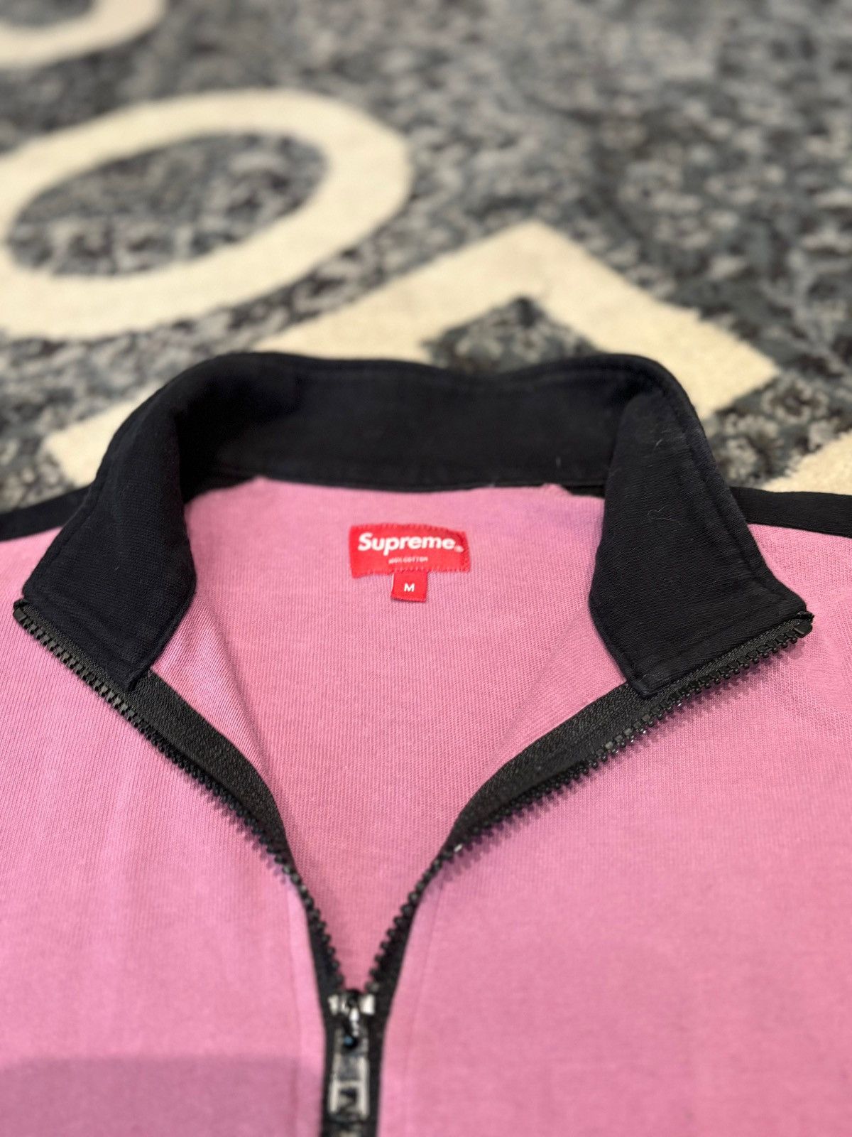 Supreme Supreme Pink Quarter Zip Size Medium Size US M / EU 48-50 / 2 - 2 Thumbnail