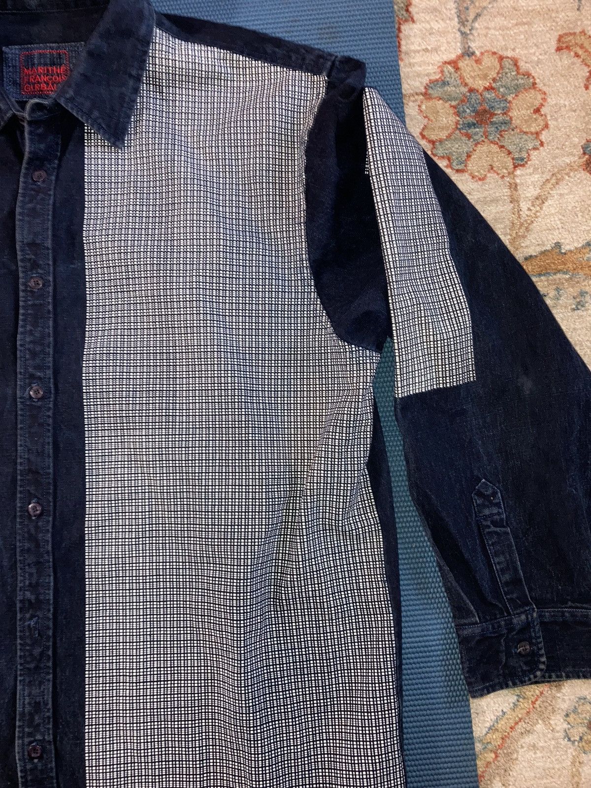 Marithe + Francois Girbaud × Vintage VTG Marithe Francois Girbaud Denim Shirt BAGGY FIT XXL Size US XXL / EU 58 / 5 - 4 Thumbnail