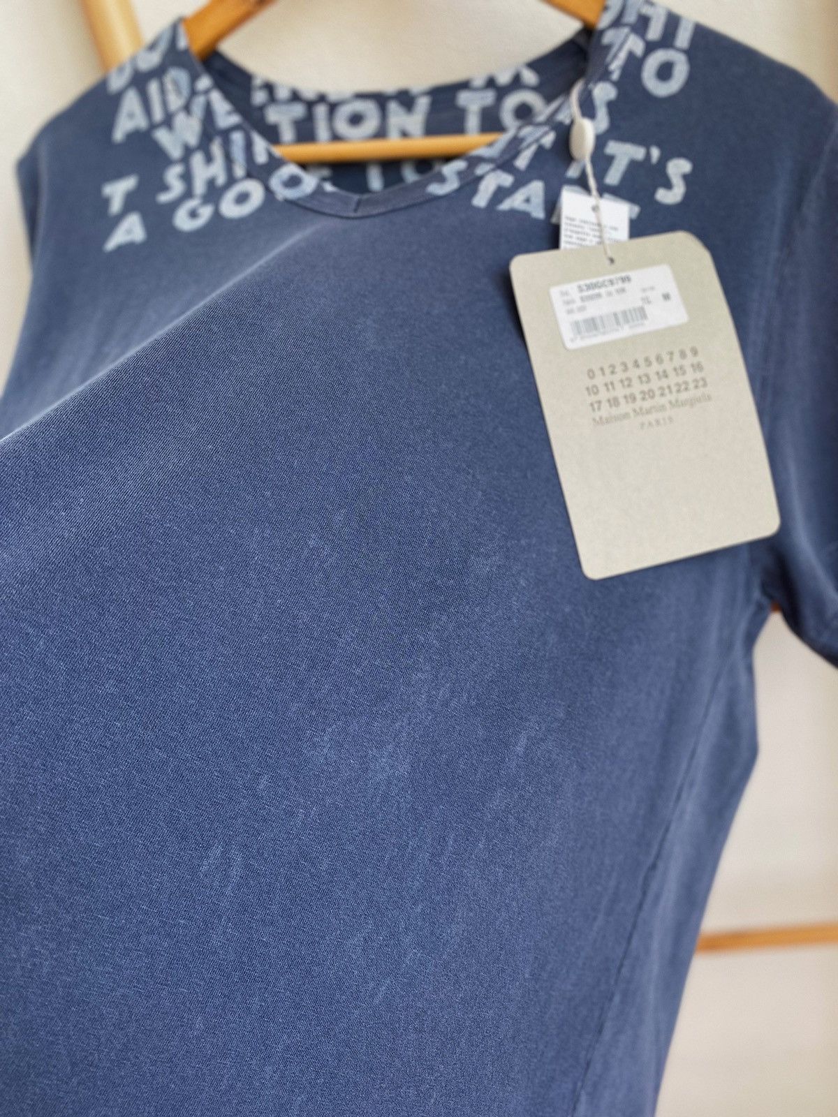 Maison Margiela MAISON MARTIN MARGIELA AIDS garment dyed v- neck t-shirt Size US M / EU 48-50 / 2 - 10 Thumbnail