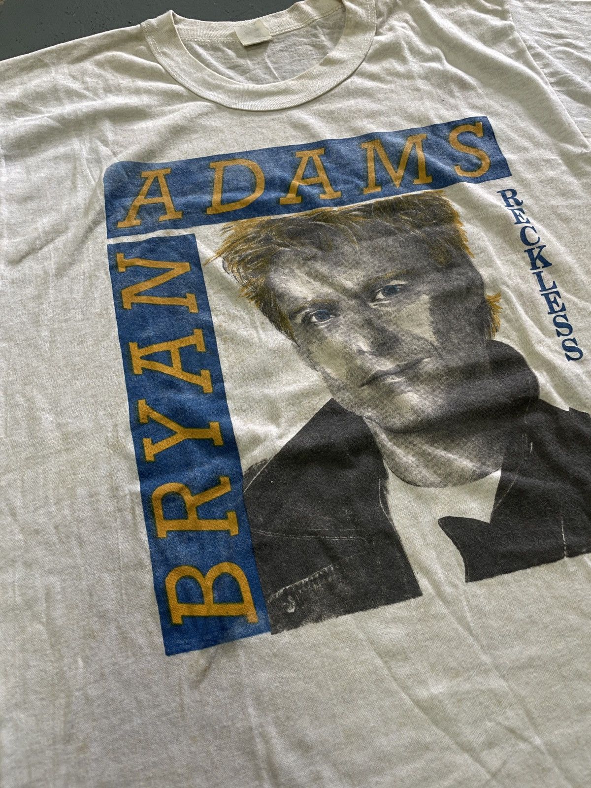 Band Tees × Vintage Vintage 80s Bryan Adams “RECKLESS” Band Tees Size US L / EU 52-54 / 3 - 2 Thumbnail