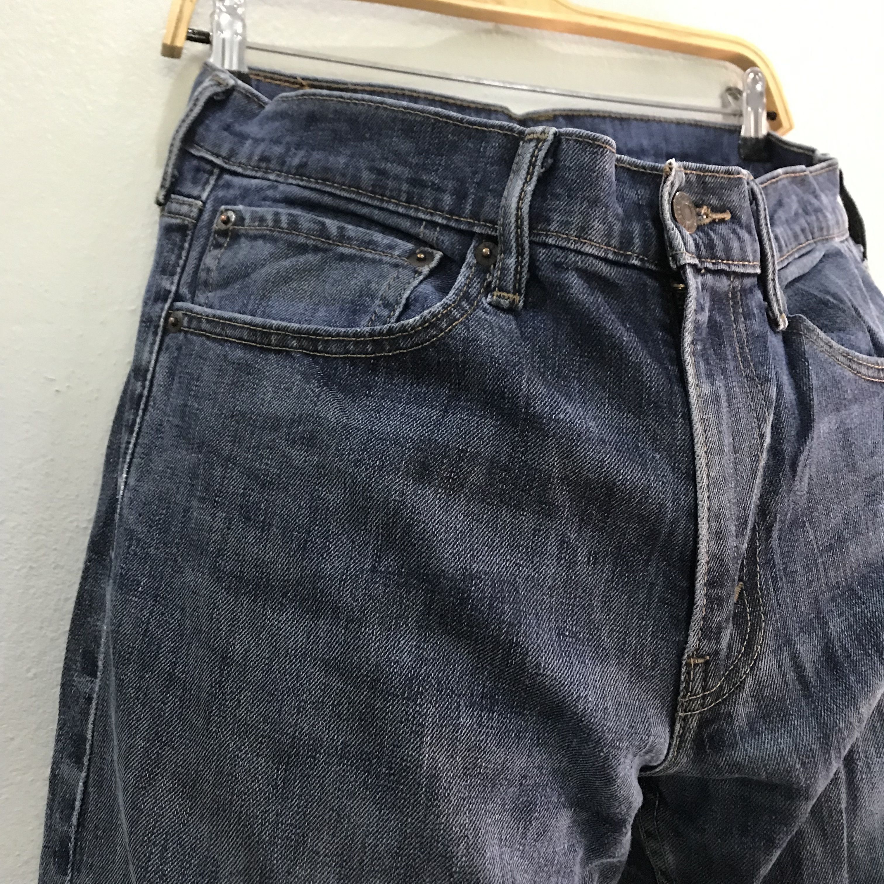 Levi's Vintage Retro Levis 511 Slim Straight Distressed Ripped Knee Size US 34 / EU 50 - 8 Thumbnail