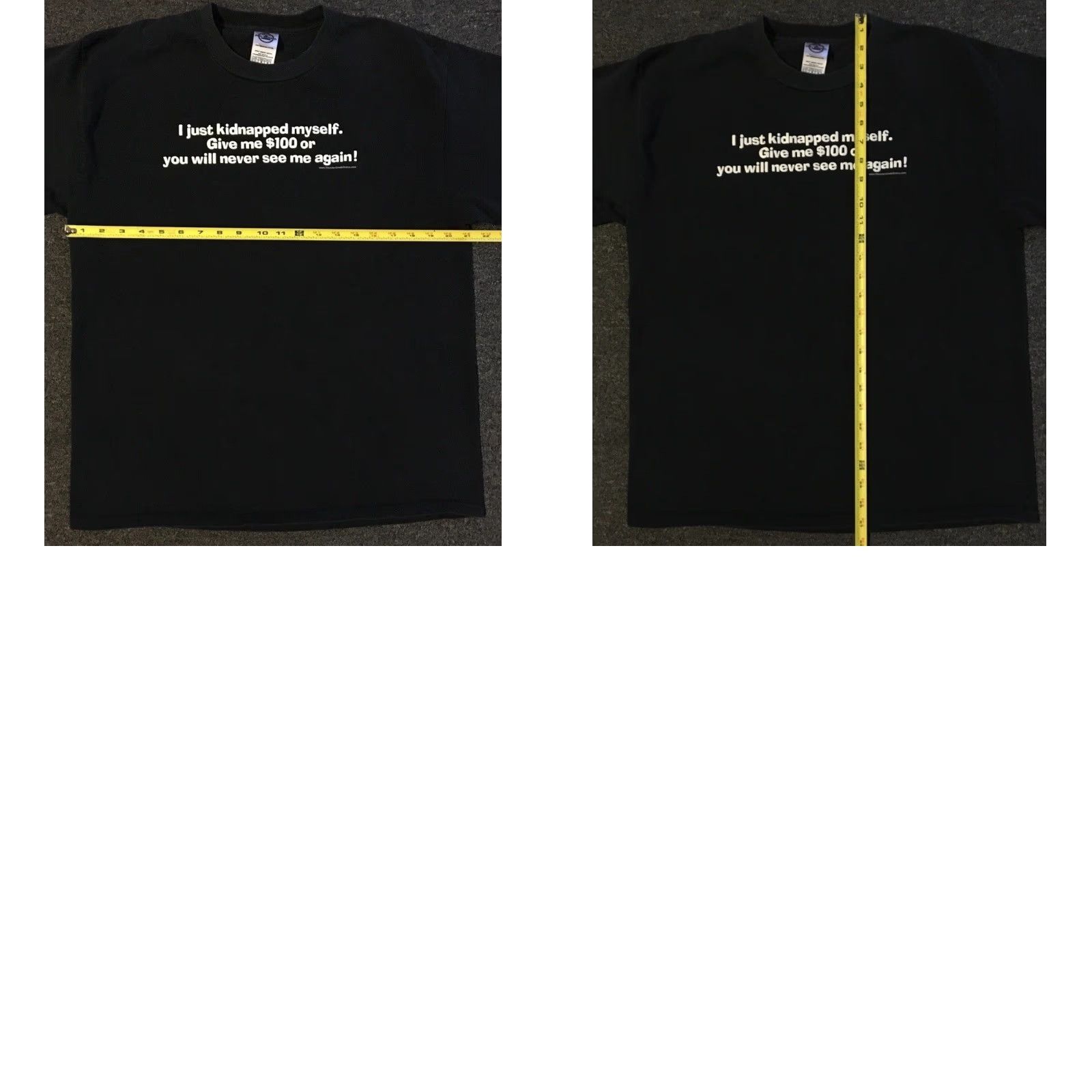 Vintage Vtg I Kidnapped Myself Faded Shirt M Funny Saying Joke Grunge Emo Goth Punk Y2K Size US M / EU 48-50 / 2 - 9 Thumbnail