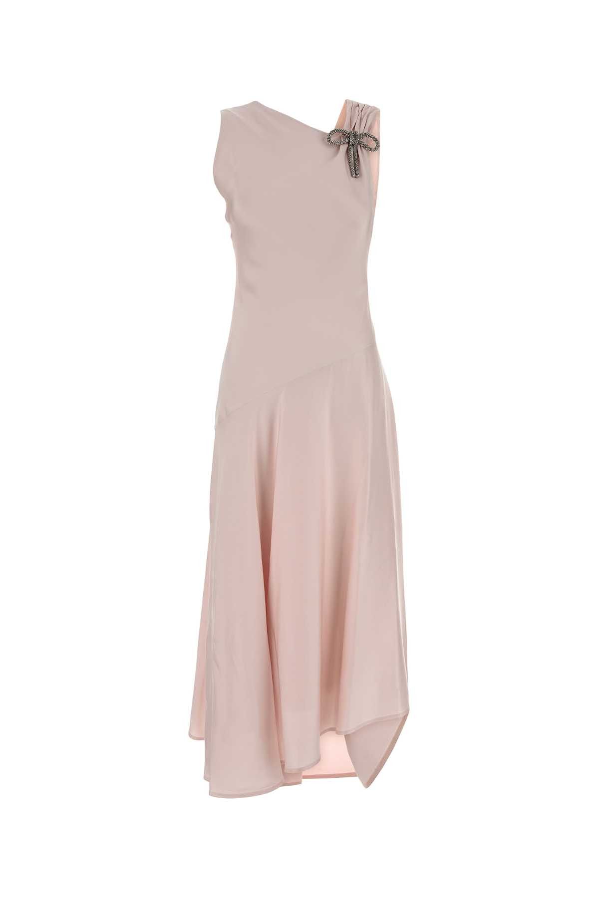 Jil Sander Pastel Pink Satin Dress Size S / US 4 / IT 40 - 1 Thumbnail