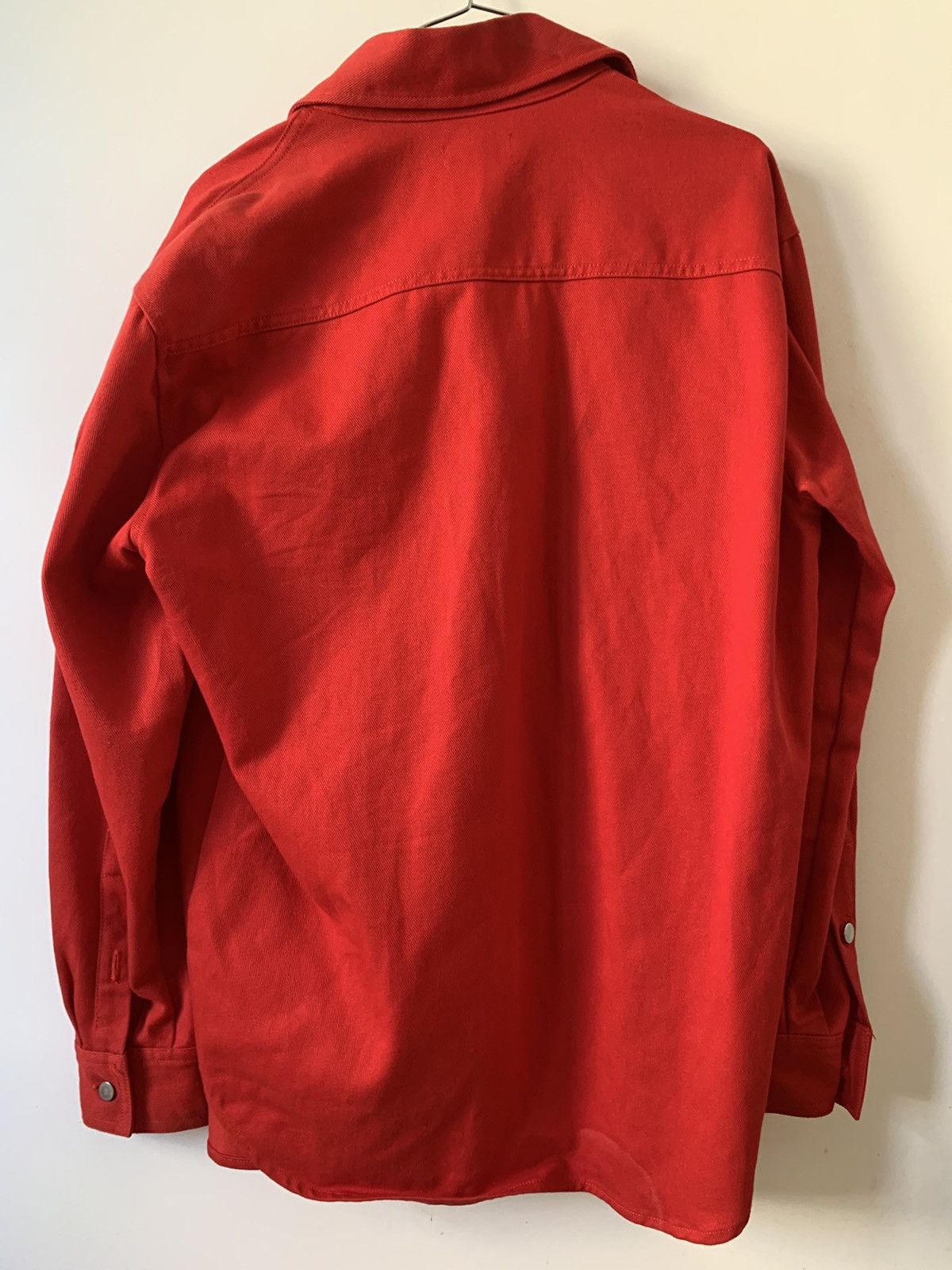Raf Simons Raf Simons Red Denim shirt patch aw 18/19 Size US S / EU 44-46 / 1 - 4 Thumbnail