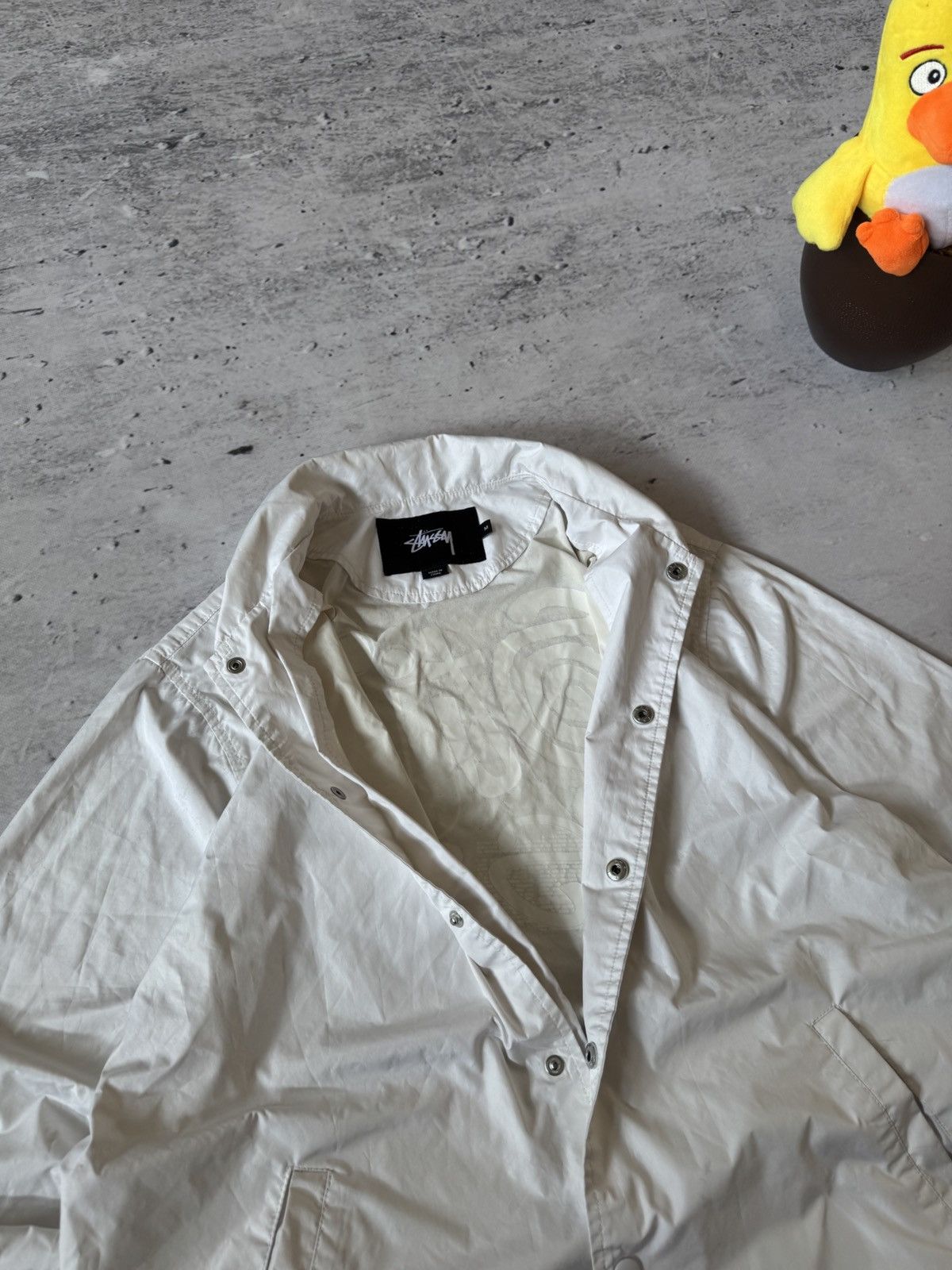 Japanese Brand × Stussy × Vintage STUSSY COAT JACKET DOUBLE LOGO VINTAGE NYLON JACET Size US M / EU 48-50 / 2 - 12 Thumbnail
