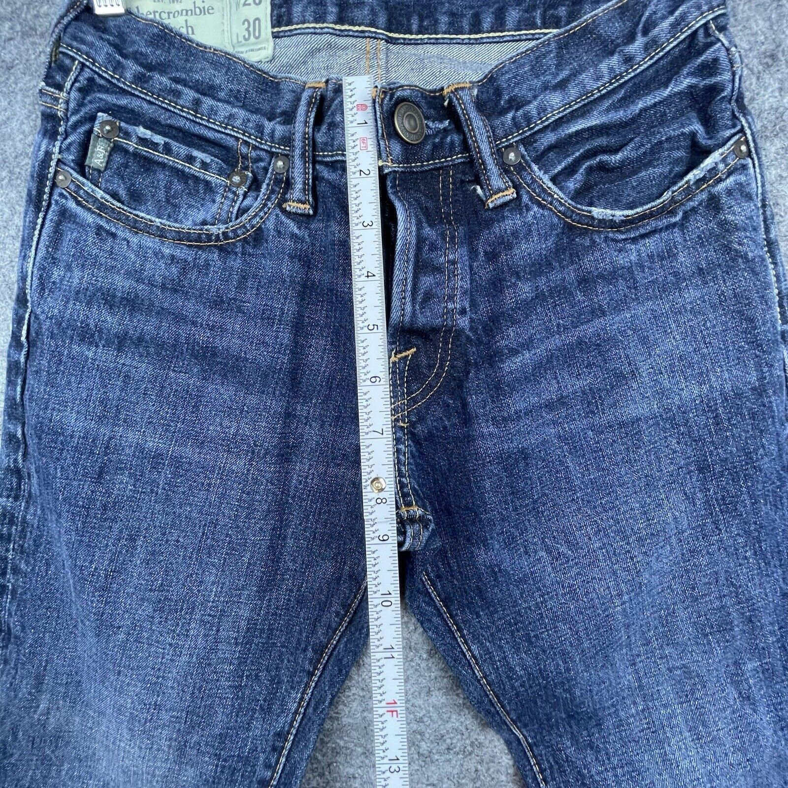 Abercrombie & Fitch Abercrombie & Fitch Jeans Mens 28 x 30 Skinny Button Fly Size US 28 / EU 44 - 5 Thumbnail