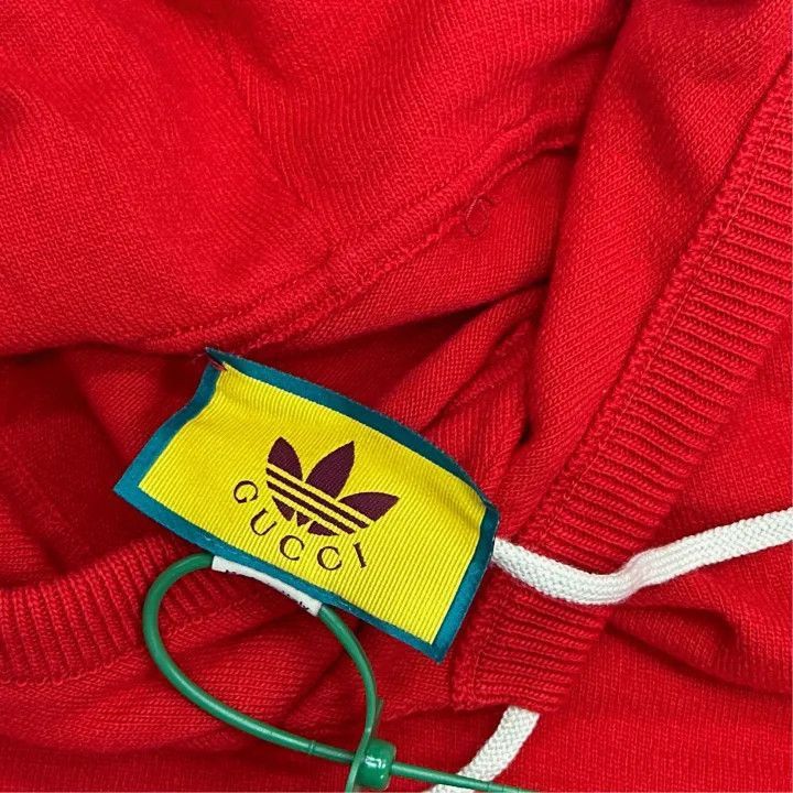 Gucci Gucci Gucci x Adidas Red Hooded Sweatshirt -2506 Size US S / EU 44-46 / 1 - 3 Thumbnail