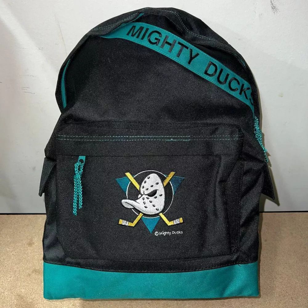 Other Vintage Anaheim Mighty Ducks Backpack Bag Nasco Embroidered Size ONE SIZE - 1 Thumbnail