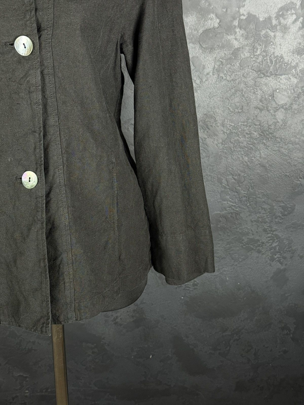 OSKA OSKA Black Light Linen Twill Button Front Jacket Sz1 Regular Size S / US 4 / IT 40 - 6 Thumbnail
