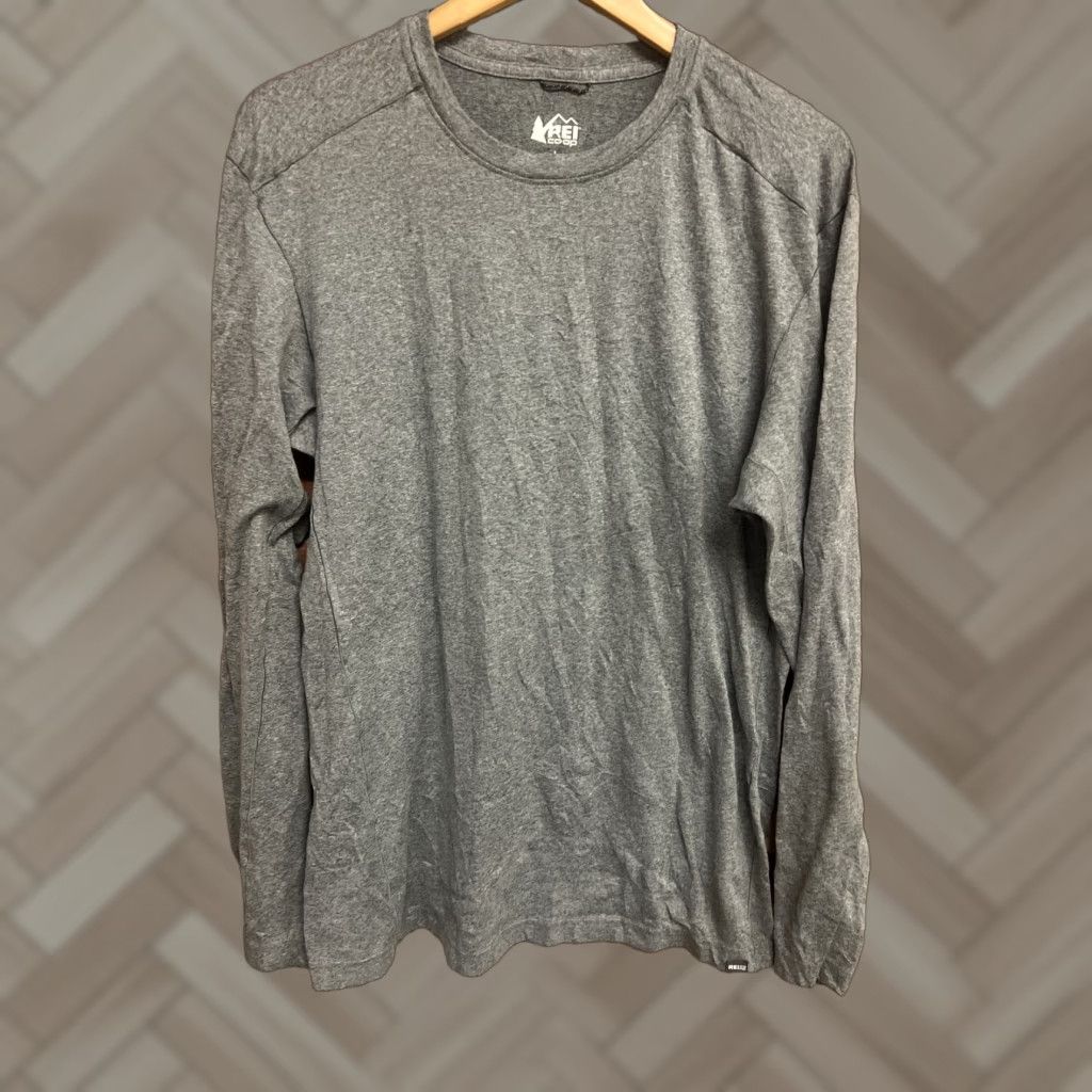 Vintage REI Co-Op Shirt Mens Large Gray Long Sleeve Tee Athletic Baselayer Hiking Size US L / EU 52-54 / 3 - 1 Thumbnail