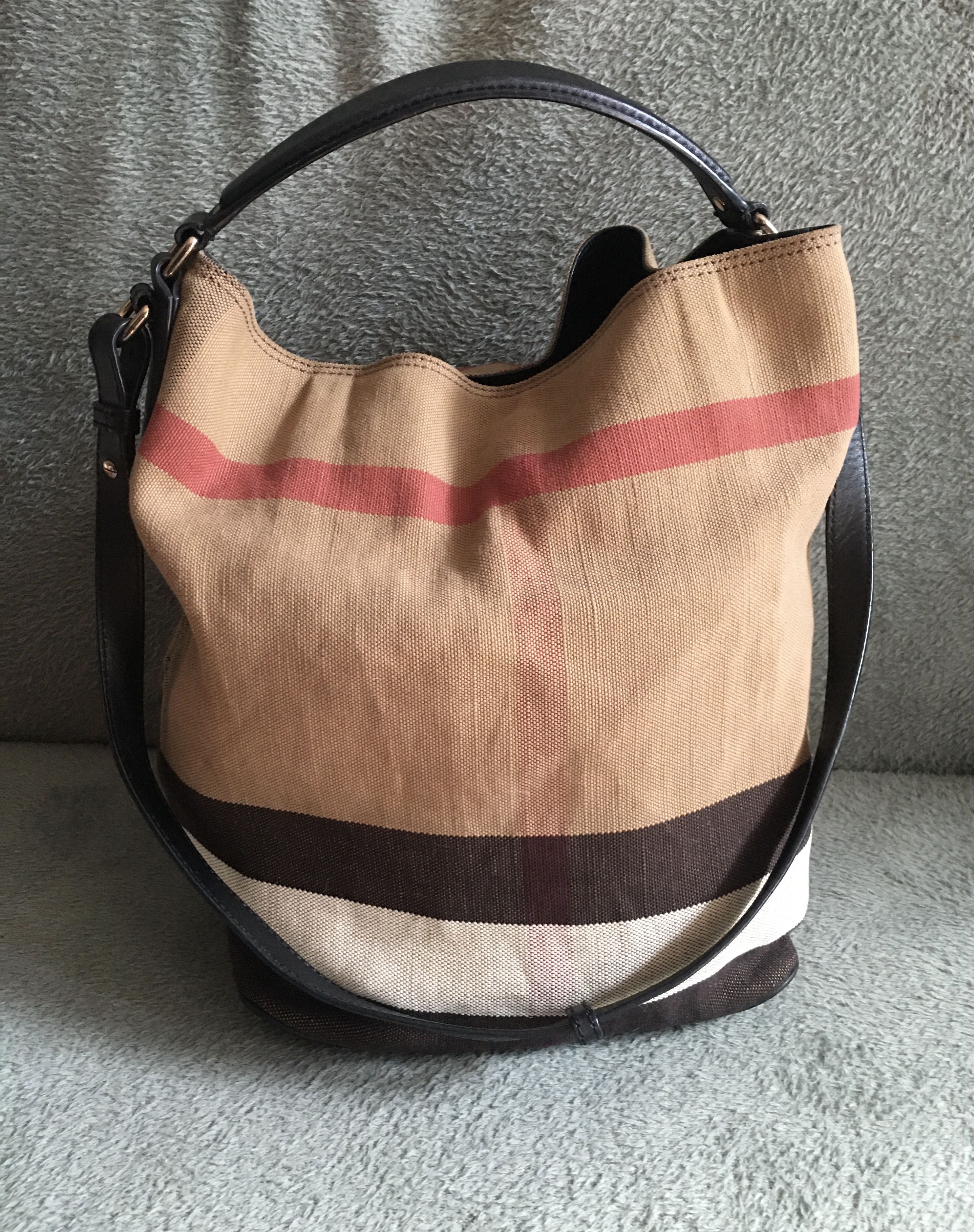 Burberry Burberry Ashby Medium Check Hobo Bag Size ONE SIZE - 1 Thumbnail