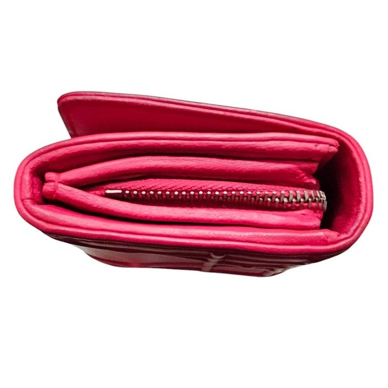 Dior Christian Dior Diorama Trifold Wallet in Pink Leather Size ONE SIZE - 3 Thumbnail