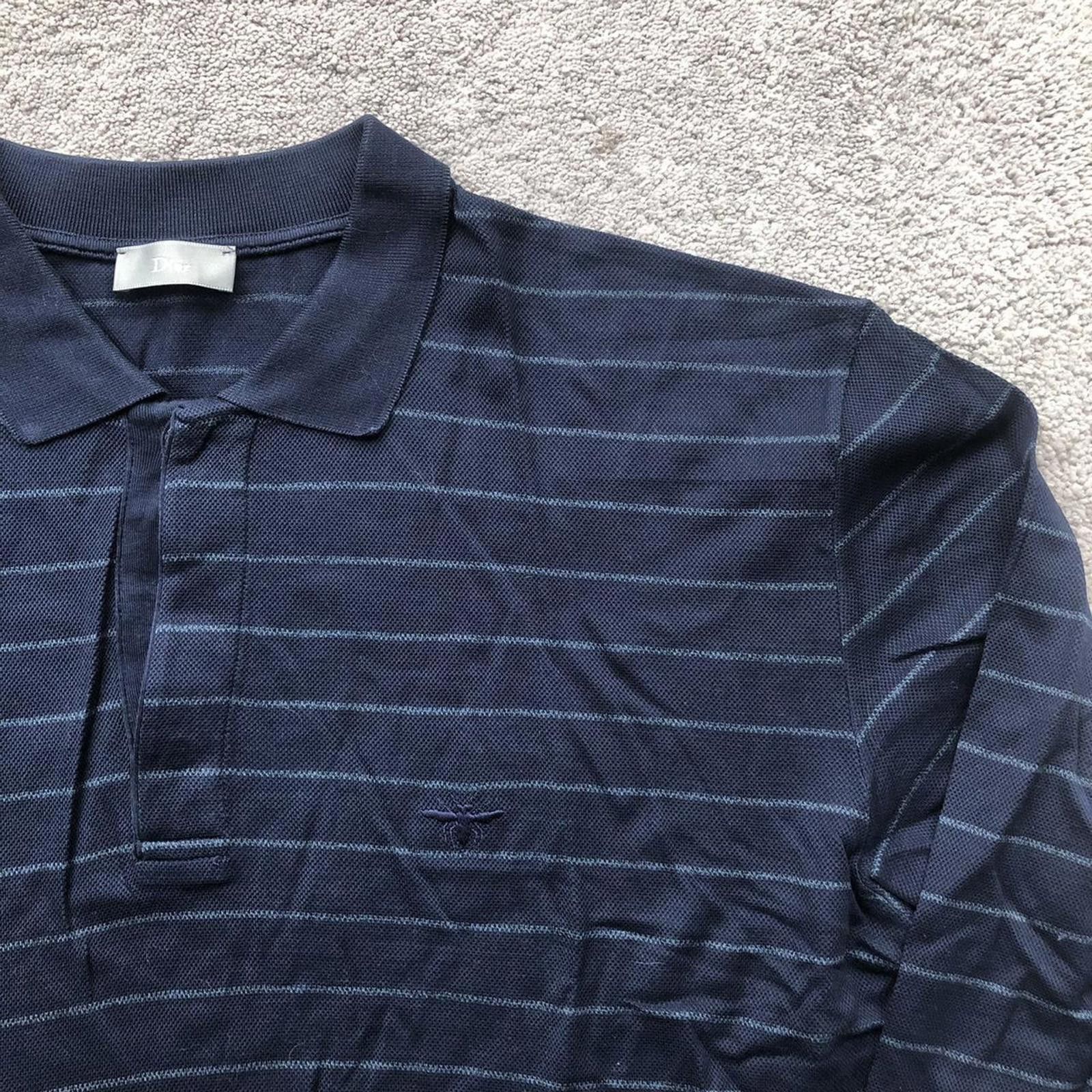 Dior Dior Homme Striped Bee Longsleeve Polo Size US L / EU 52-54 / 3 - 2 Thumbnail