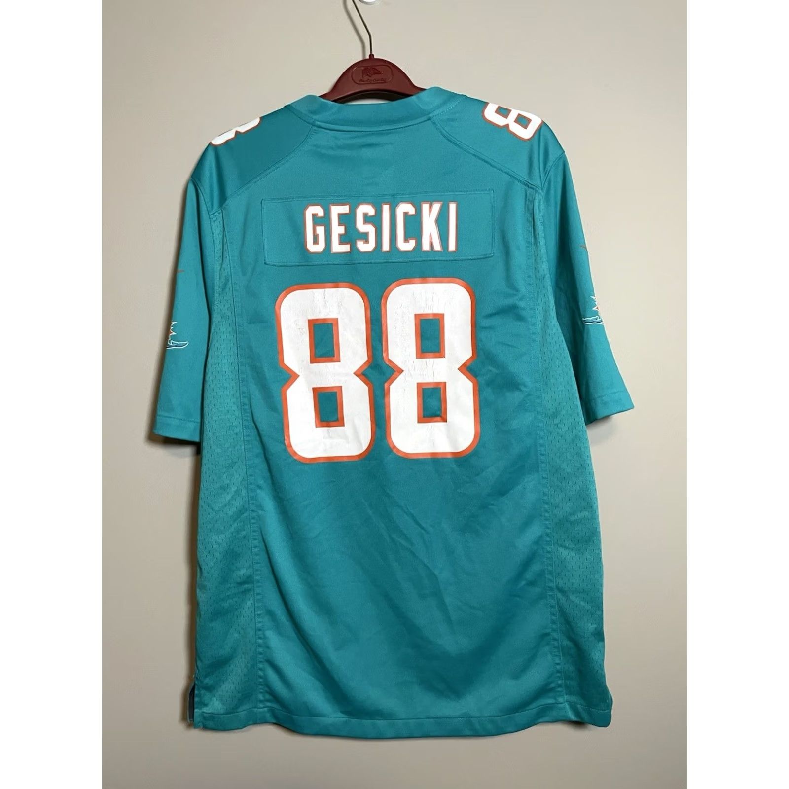 Nike Nike NFL Miami Dolphins Football Jersey Mike Gesicki #88 L Mens Blue Jersey Size US L / EU 52-54 / 3 - 7 Thumbnail