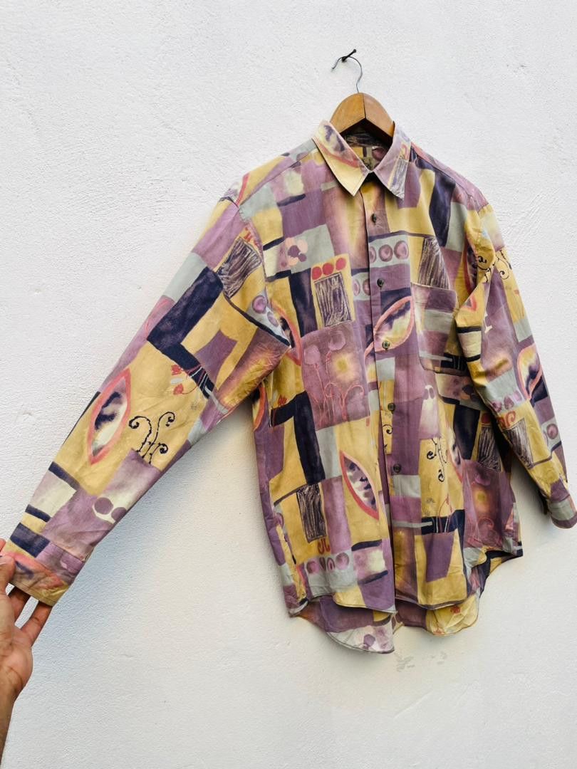Japanese Brand Vintage INC-X Artist Designed Fashion Style Shirt Size US L / EU 52-54 / 3 - 4 Thumbnail